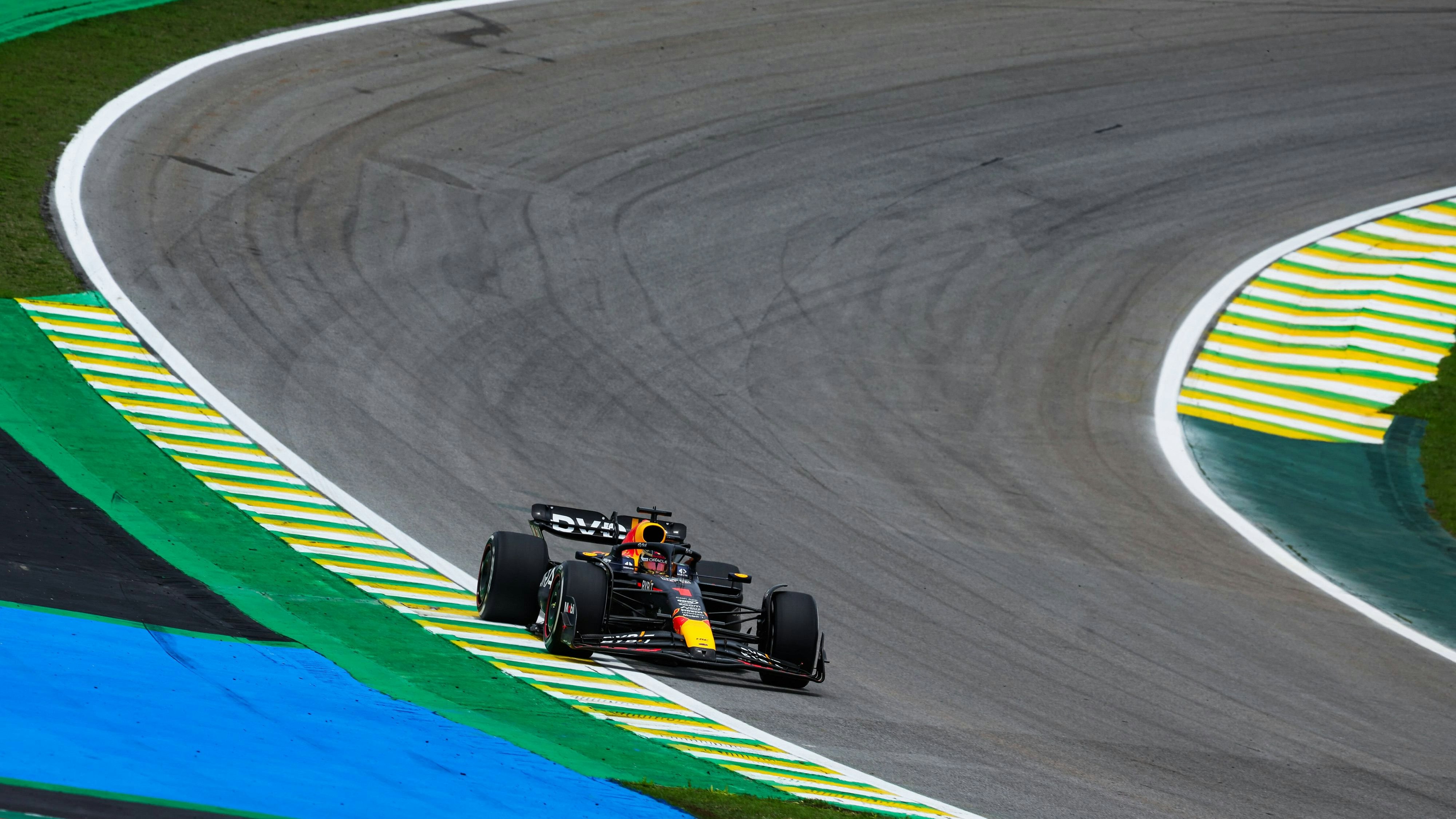 Max Verstappen in Sao Paulo. 