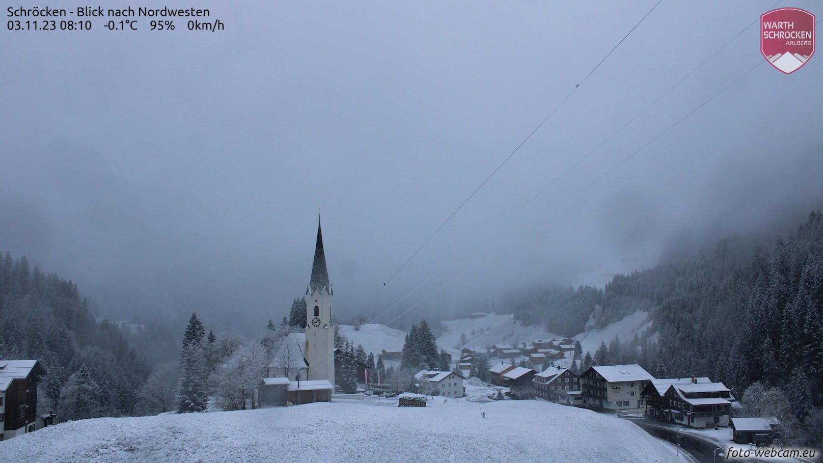 Im Bild: Die Gemeinde <strong>Schröcken</strong> (Vbg.) in der Skiregion Arlberg, 1.269 m