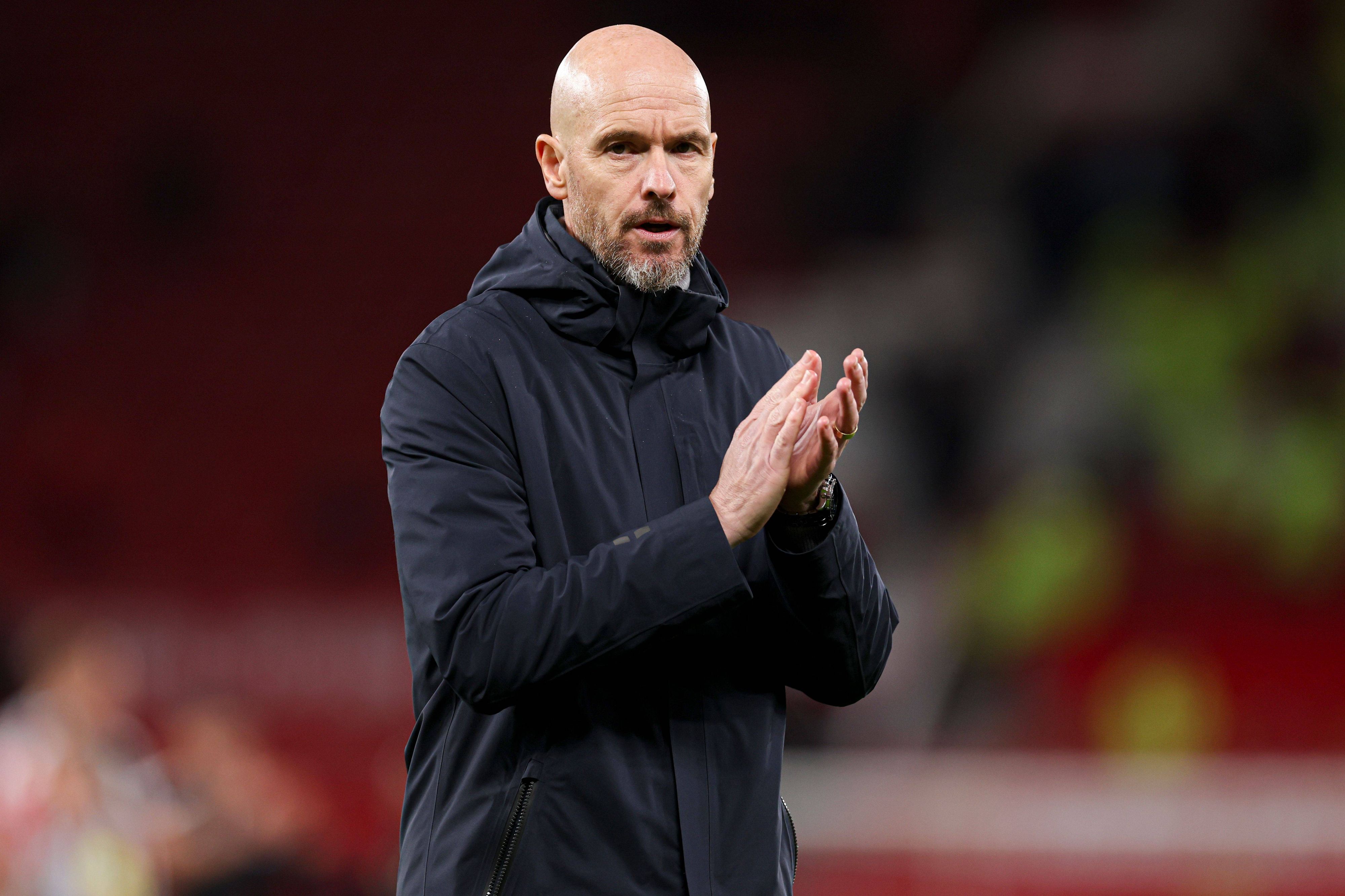 Manchester-United-Coach Erik ten Hag steht heftig in der Kritik. 