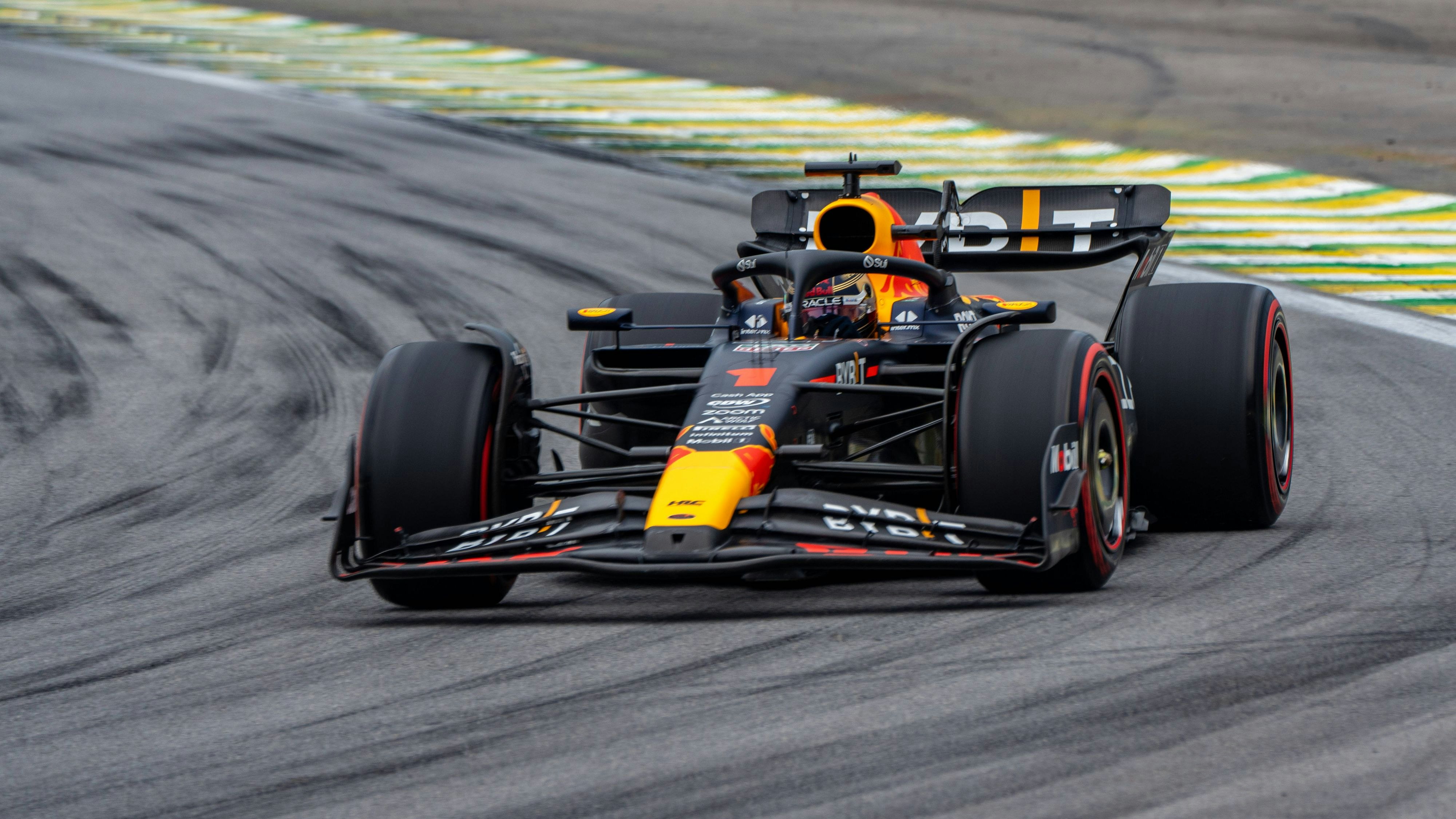 Red-Bull-Star Max Verstappen in Sao Paulo. 