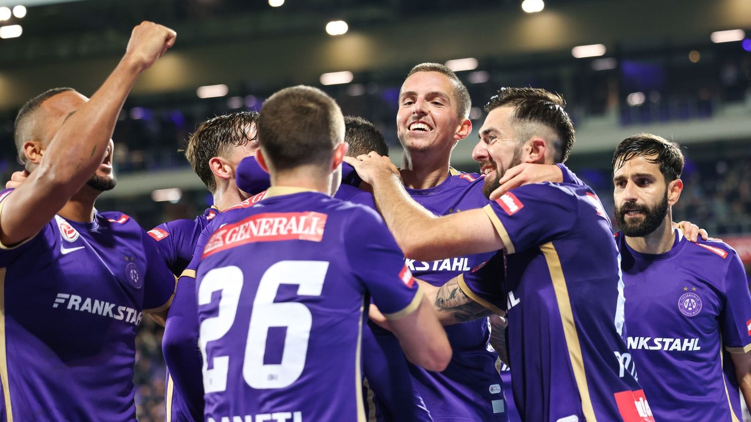 Die Austria ringt Austria Lustenau nieder. 