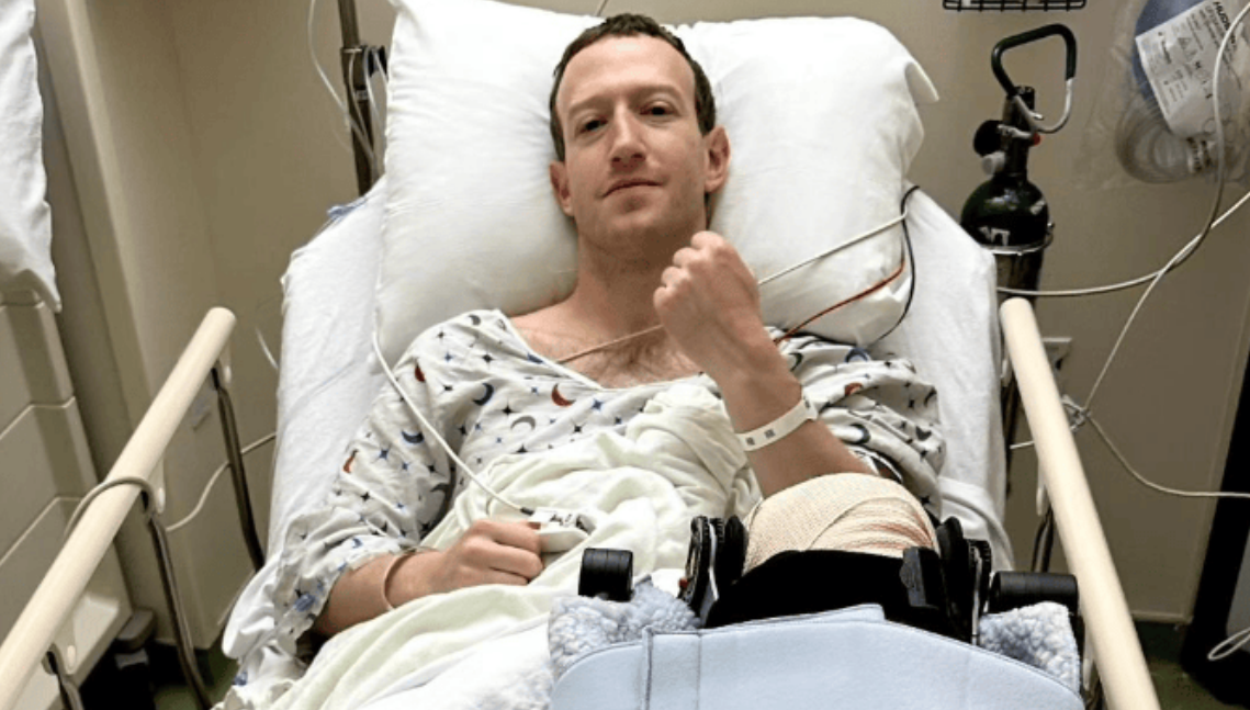 Zuckerberg liegt im Spital