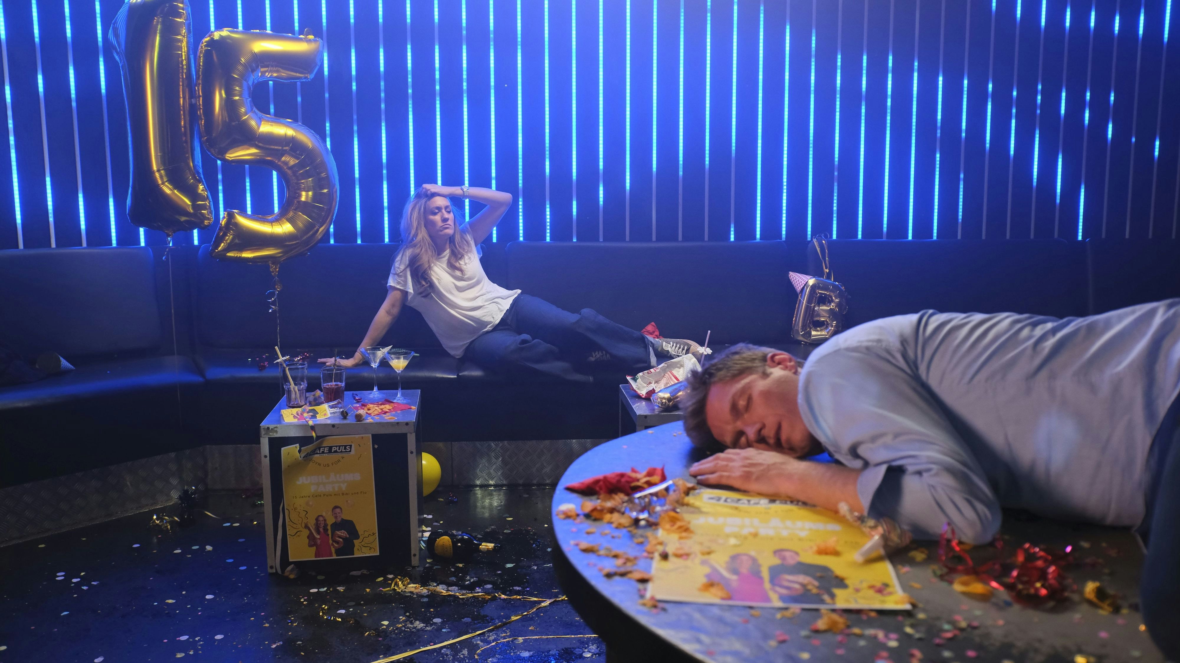 Bianca Schwarzirg und Florian Danner feiern 15 gemeinsame Jahre bei "Café Puls"