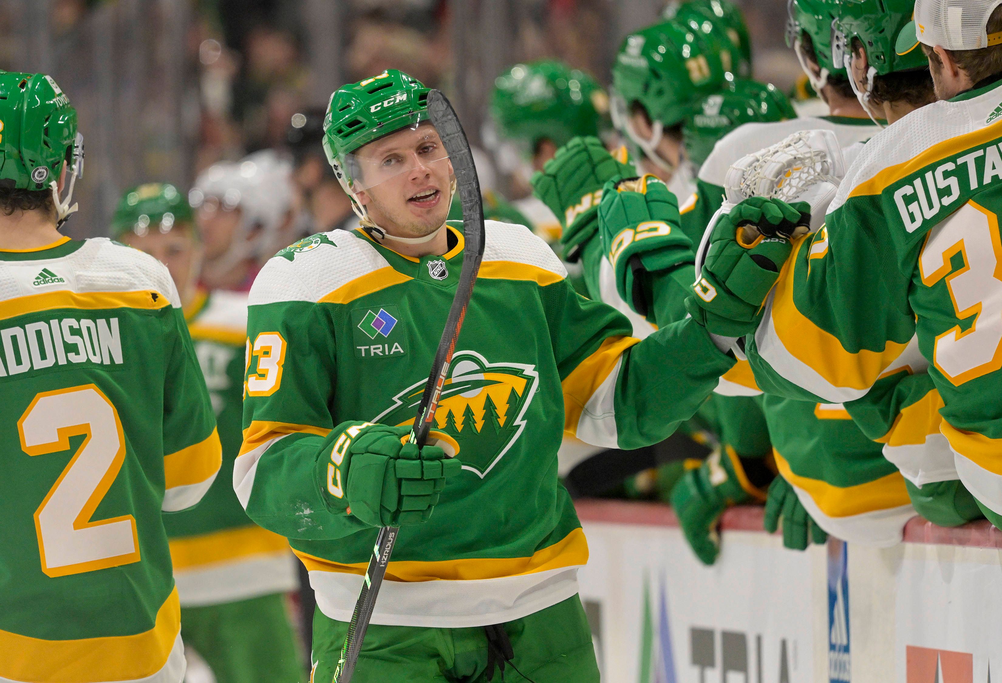 Marco Rossi jubelt zum fünften Mal in dieser Saison.