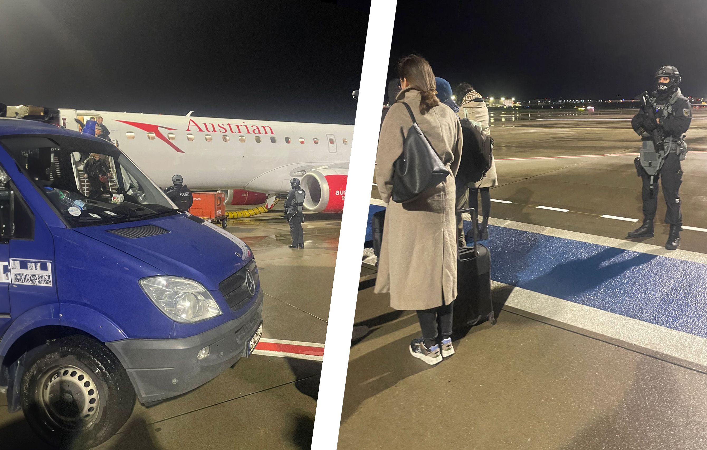 Nach der dramatischen Geiselnahme am Flughafen Hamburg wurde auch ein AUA-Flieger evakuiert.