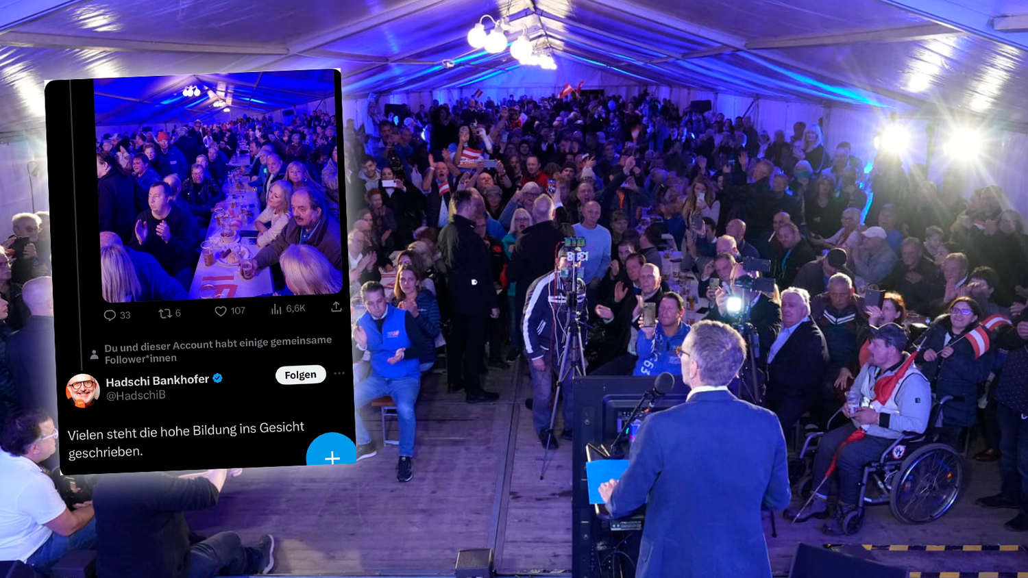 Herbert Kickl beim FPÖ-"Heimatherbst" am Simmeringer Enkplatz.