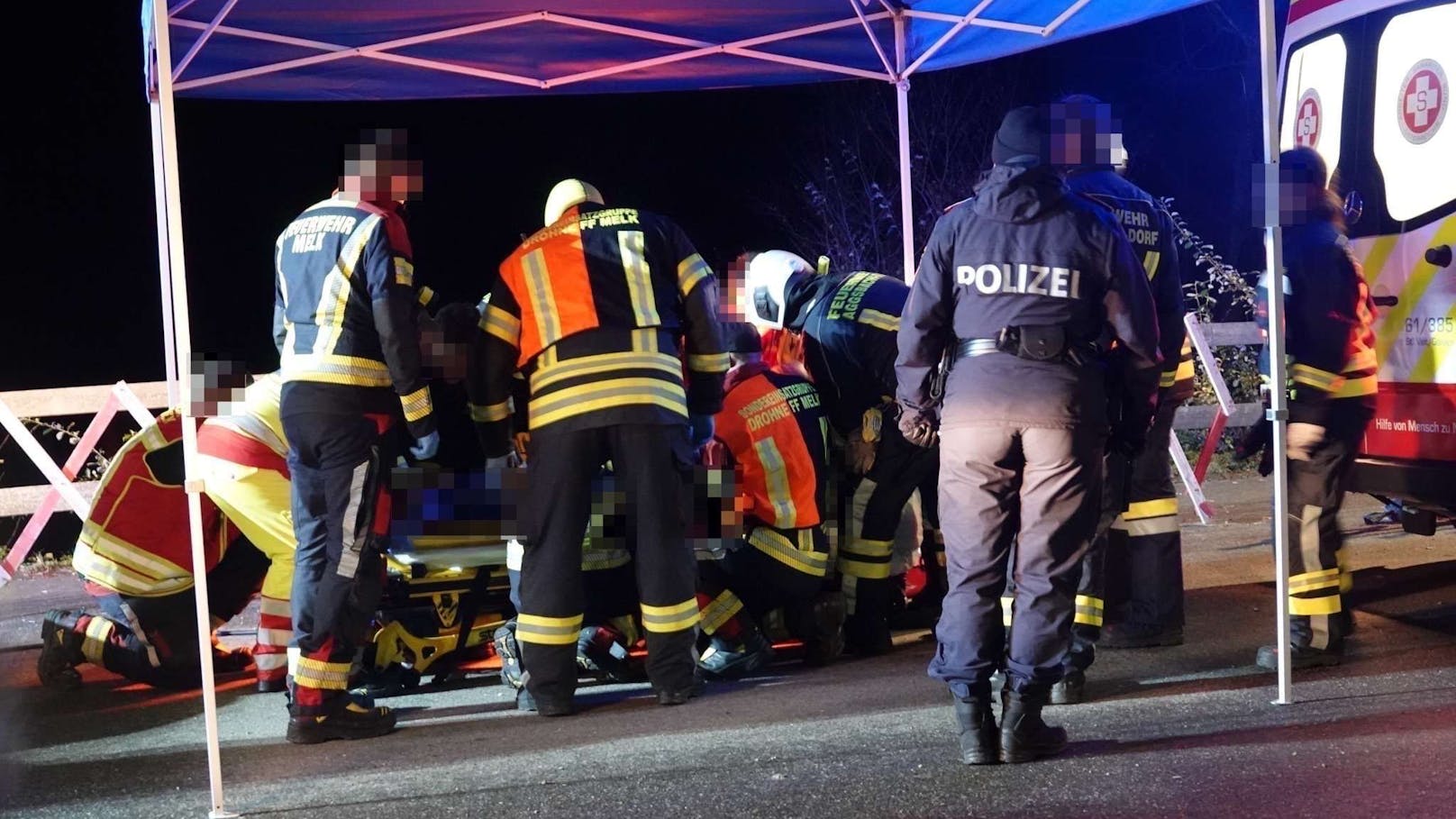 Großeinsatz! Mann stürzte bei Burgruine Aggstein ab