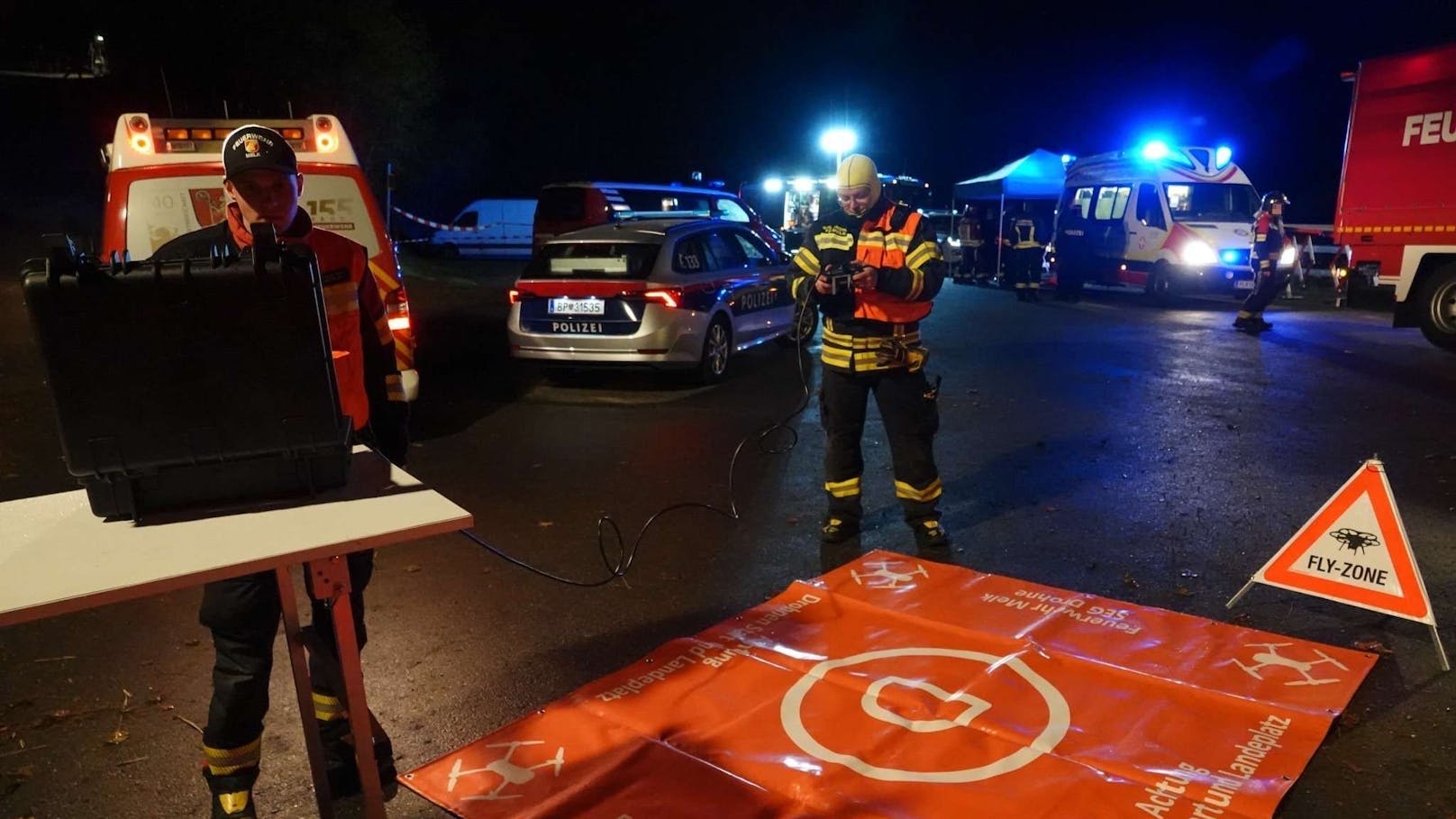 Am Samstag gegen 20 Uhr wurden die Einsatzkräfte zur Burgruine Aggstein alarmiert.