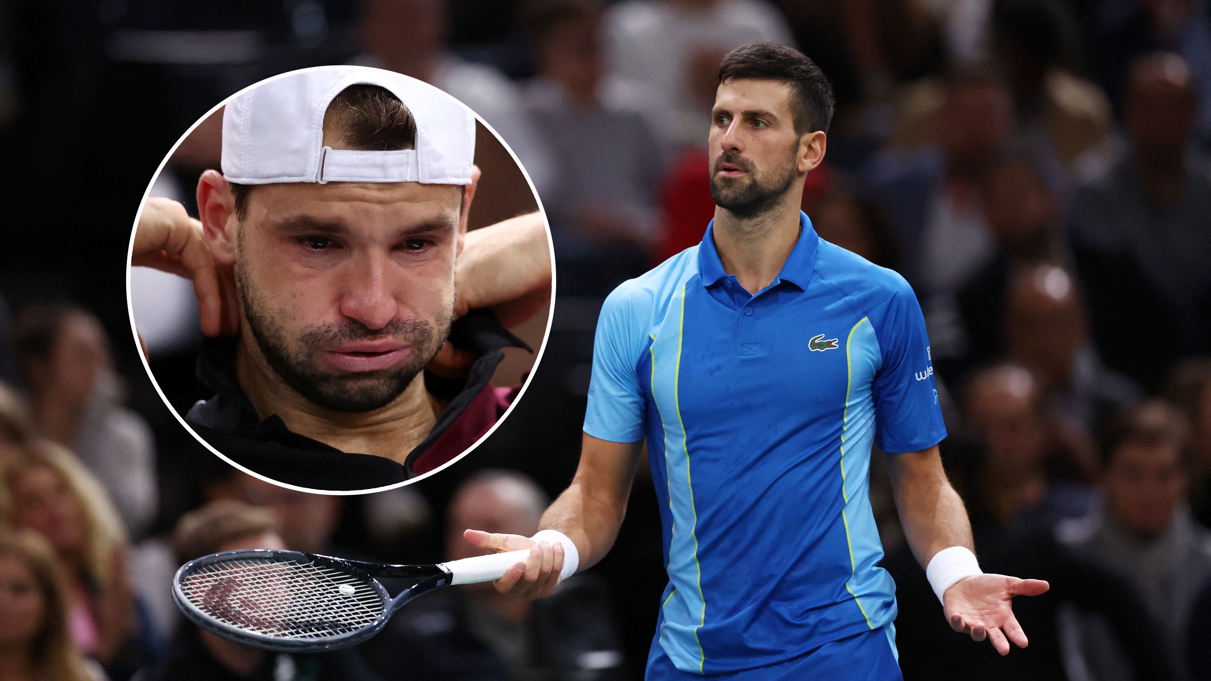 Novak Djokovic zeigte Mitgefühl mit Grigor Dimitrow.