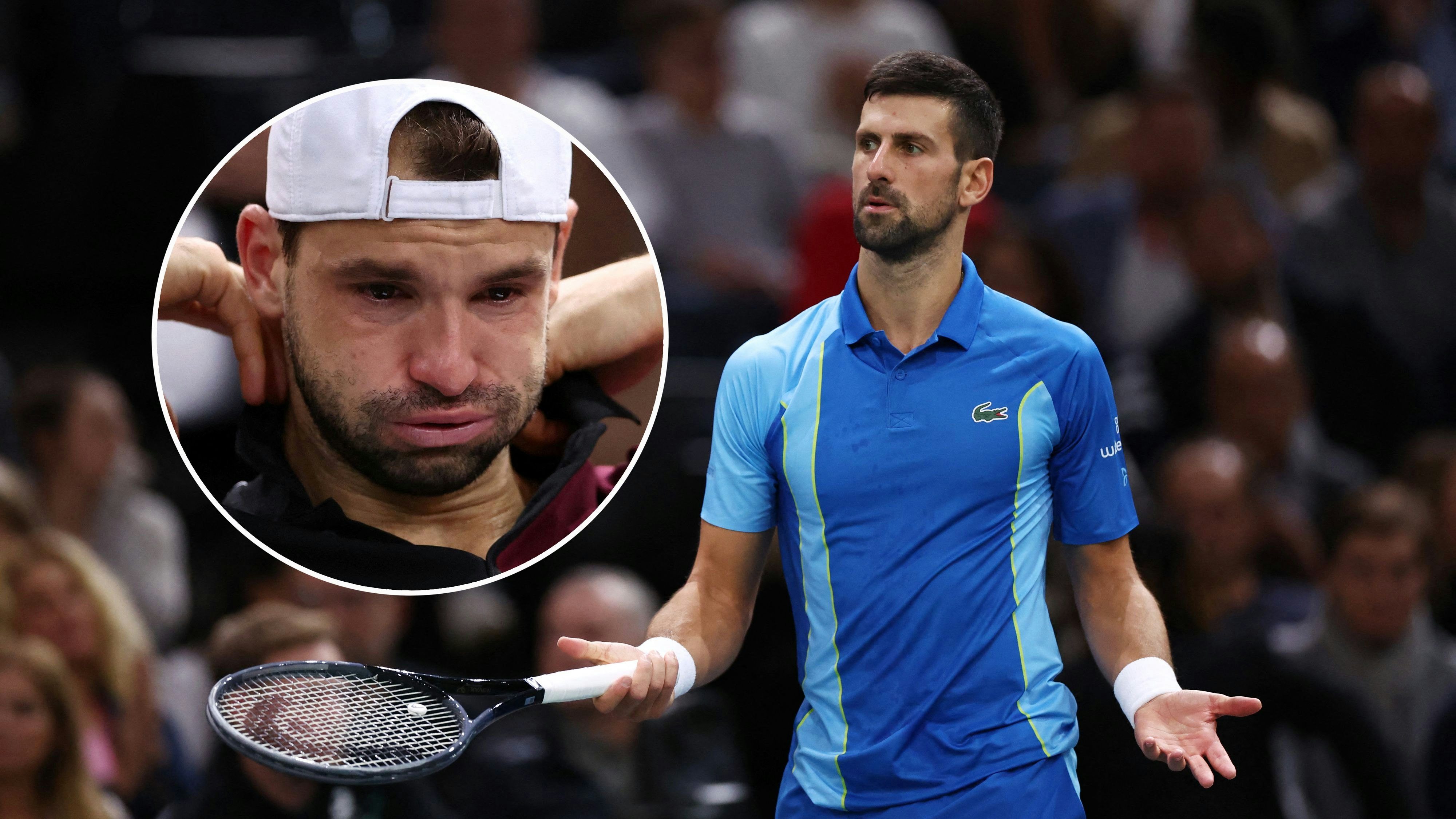 Novak Djokovic zeigte Mitgefühl mit Grigor Dimitrov.