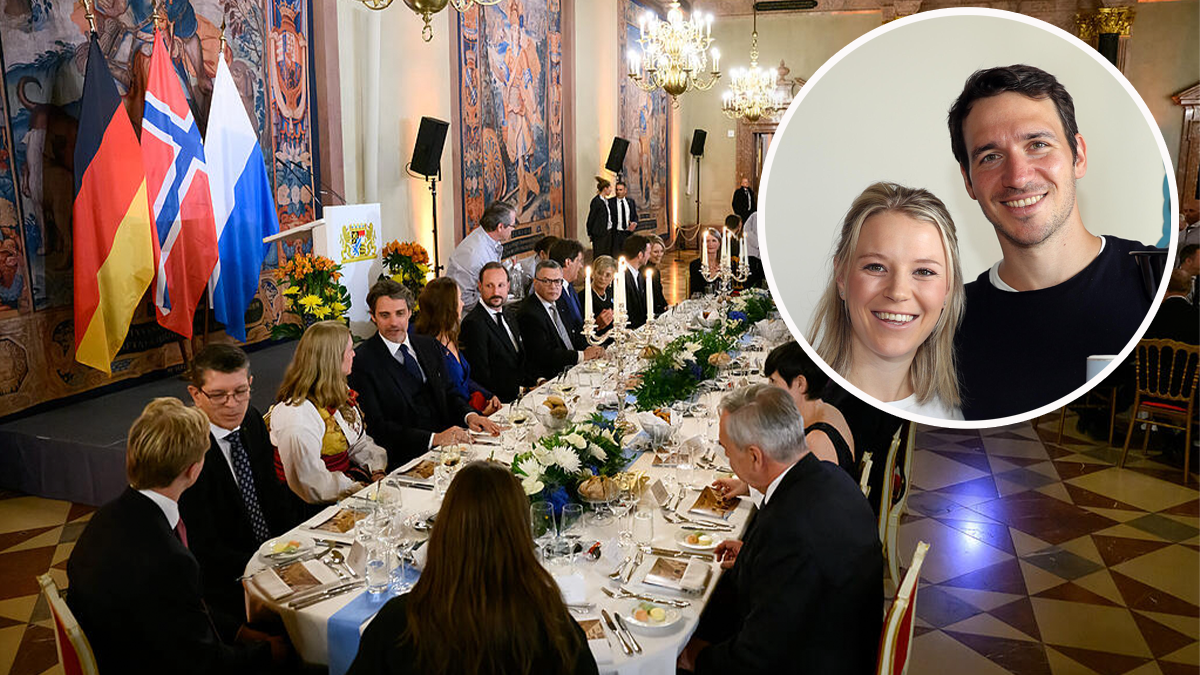 Felix und Miriam Neureuther waren beim Empfang des norwegischen Prinzen in München dabei.