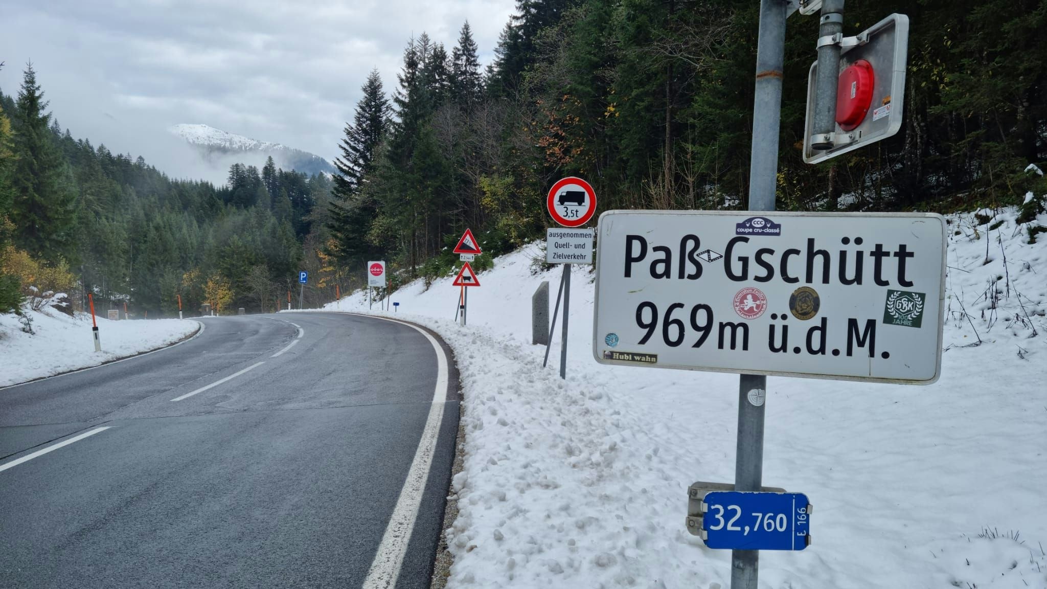 Am Pass Gschütt an der Grenze zu Salzburg herrschte dieser Tage bereits Winter.