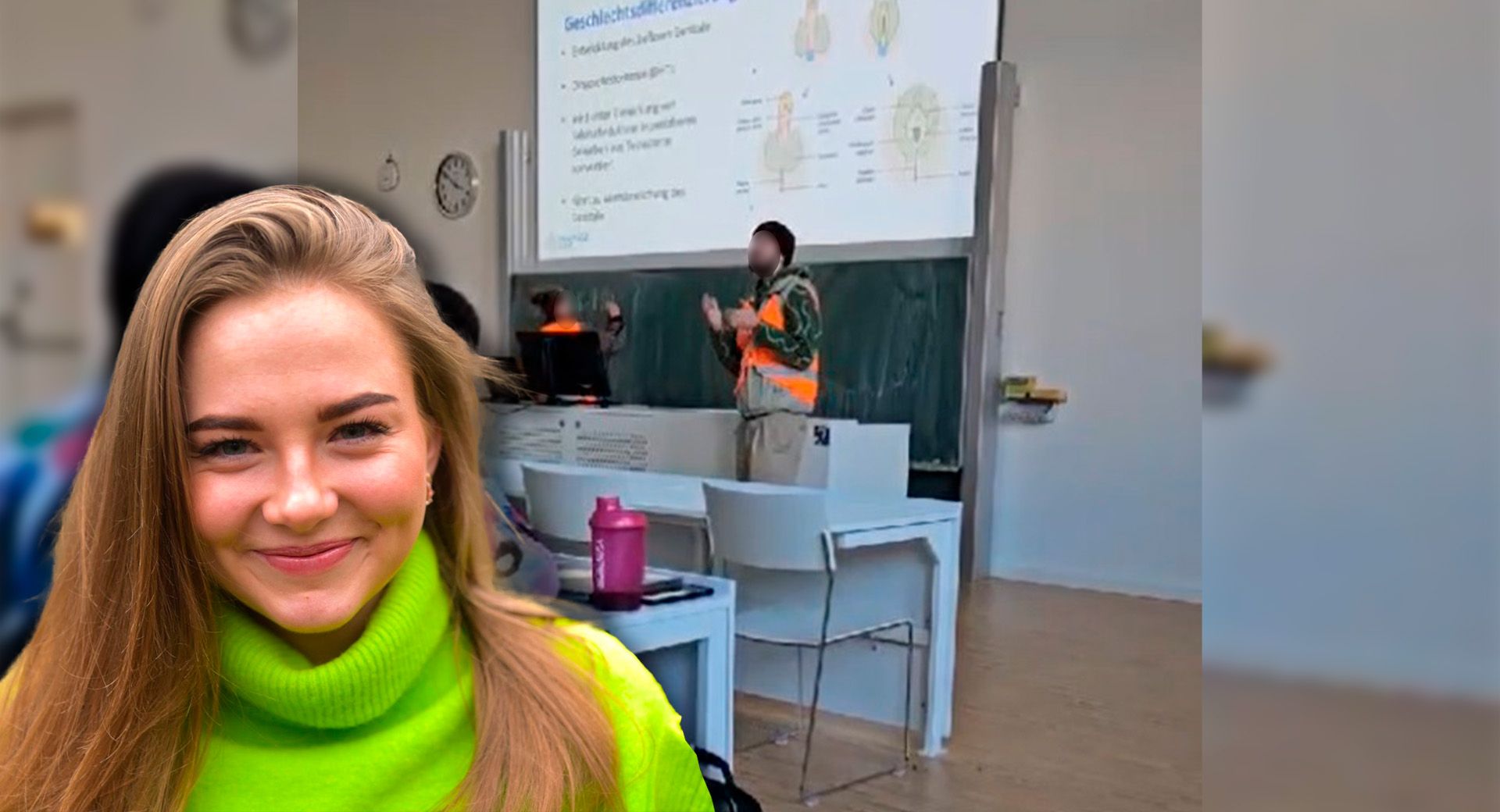 Studentin Alexandra (21) ist über die Störaktion verärgert.