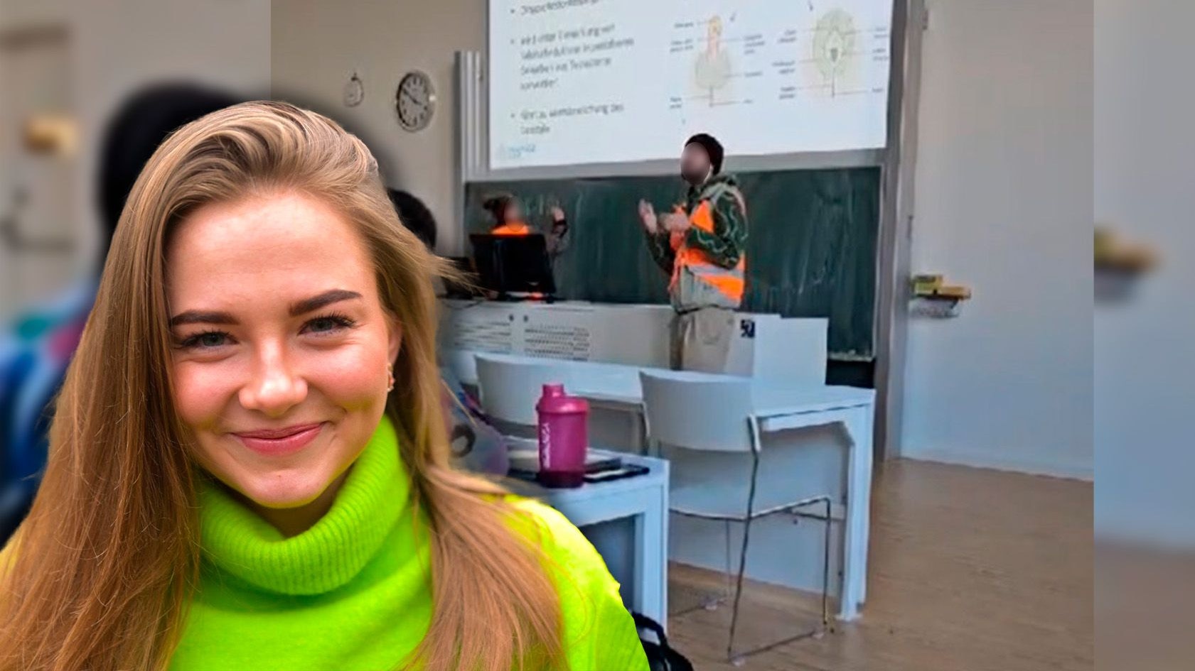 Studentin Alexandra ist über die Störaktion enttäuscht.