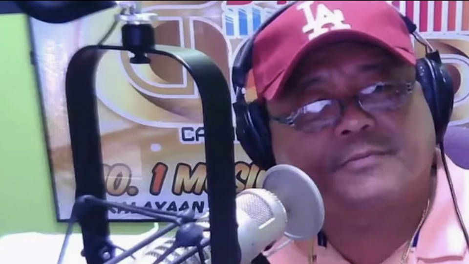 Radiomoderator <strong>Juan Jumalon</strong> wurde während einer Live-Sendung erschossen.