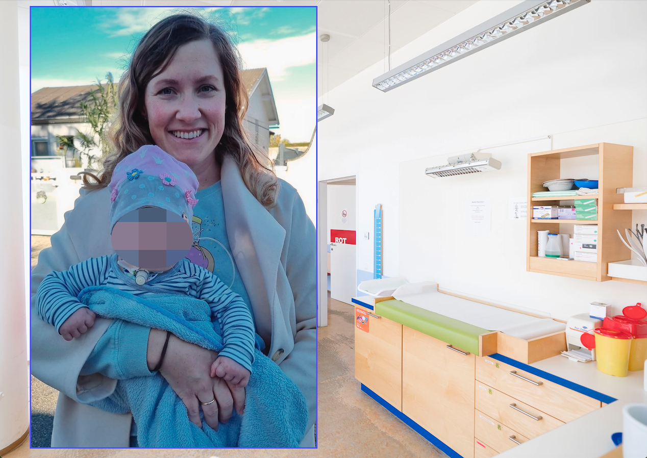 Lisa H. (35) kommt mit Magdalena regelmäßig in Österreichs einzige Tracheostoma-Ambulanz in Wien.