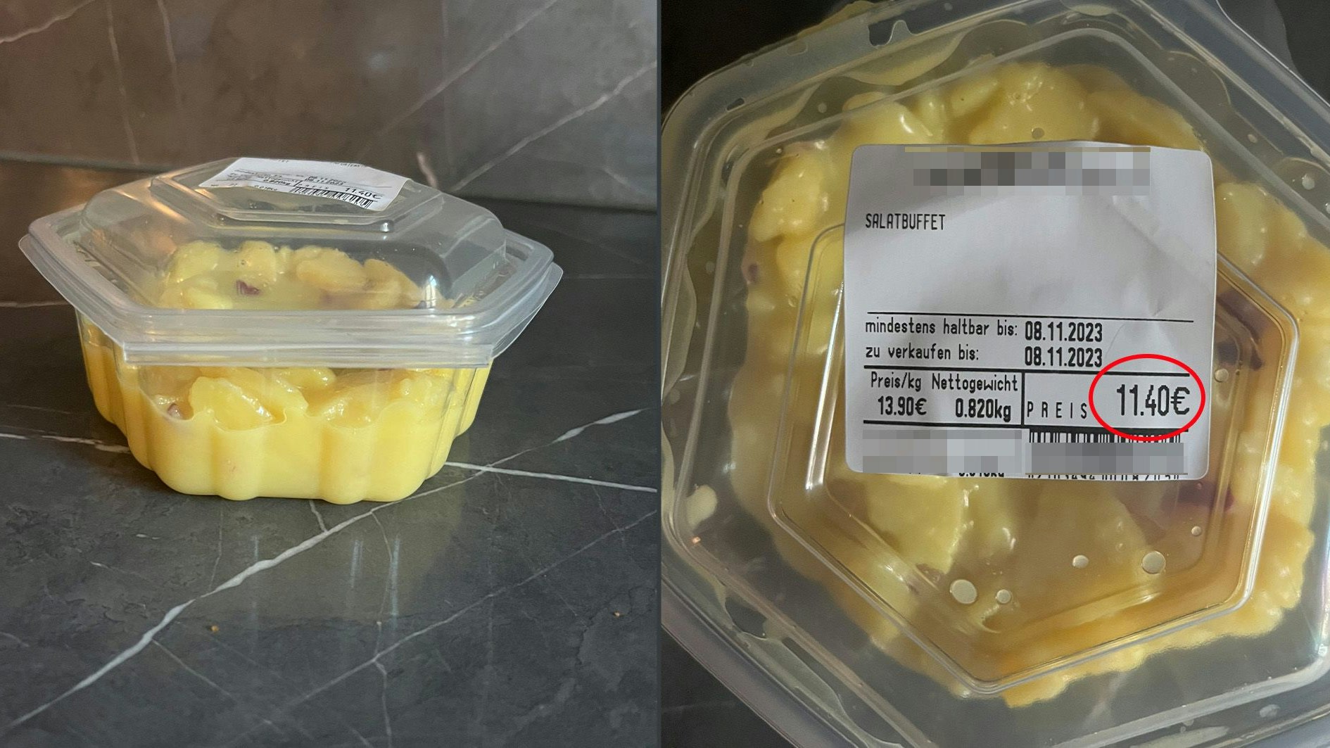 Eine Wienerin ärgerte sich unlängst über den Preis vom Kartoffelsalat: "Das gab es schonmal billiger!"