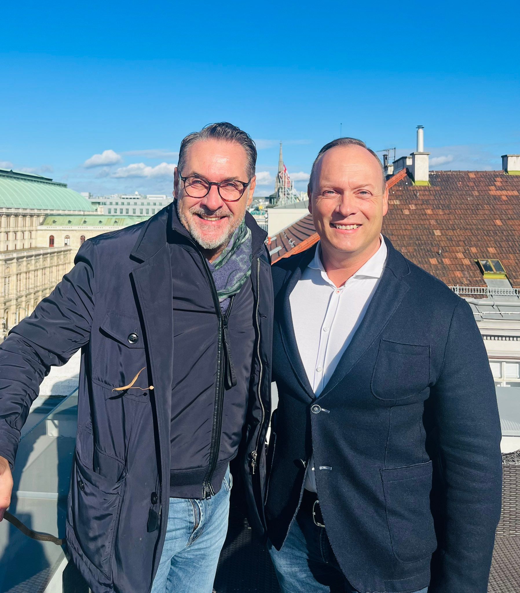 Ex-Vizekanzler Heinz Christian Strache und der Generalsekretär des 