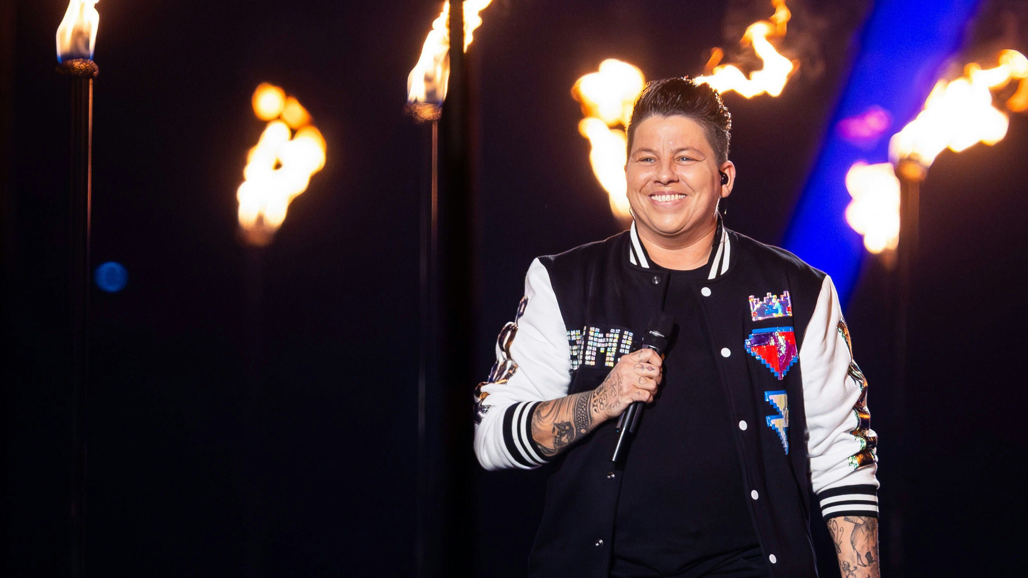 Download von www.picturedesk.com am 08.11.2023 (19:12).  Kerstin Ott bei der ARD-Show "Schlagerbooom 2023 - Alles funkelt! Alles glitzert!" in der Westfalenhalle in Dortmund, Deutschland, 21. Oktober 2023. - 20231021_PD27689 - Rechteinfo: Rights Managed (RM) Fotografische Urheberrechte sind garantiert. Der Kunde selbst hat insbesondere die Persönlichkeitsrechte der abgebildeten Personen in eigener Verantwortung zu beachten (AGBs Punkt 5). Nur für redaktionelle Nutzung!