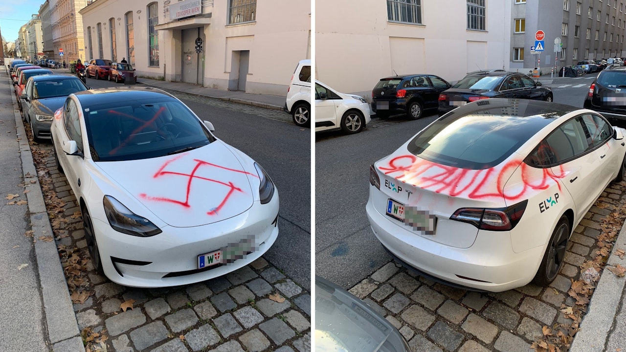 Vandalismus in Wien 19 Auto sind verunstaltet Community heute.at