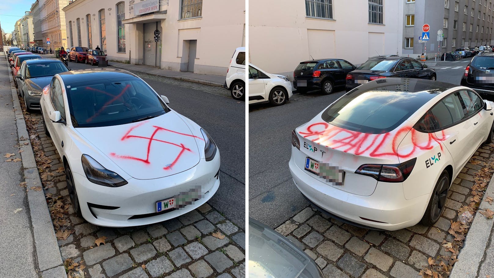 Vandalismus in Wien – 19 Auto sind verunstaltet