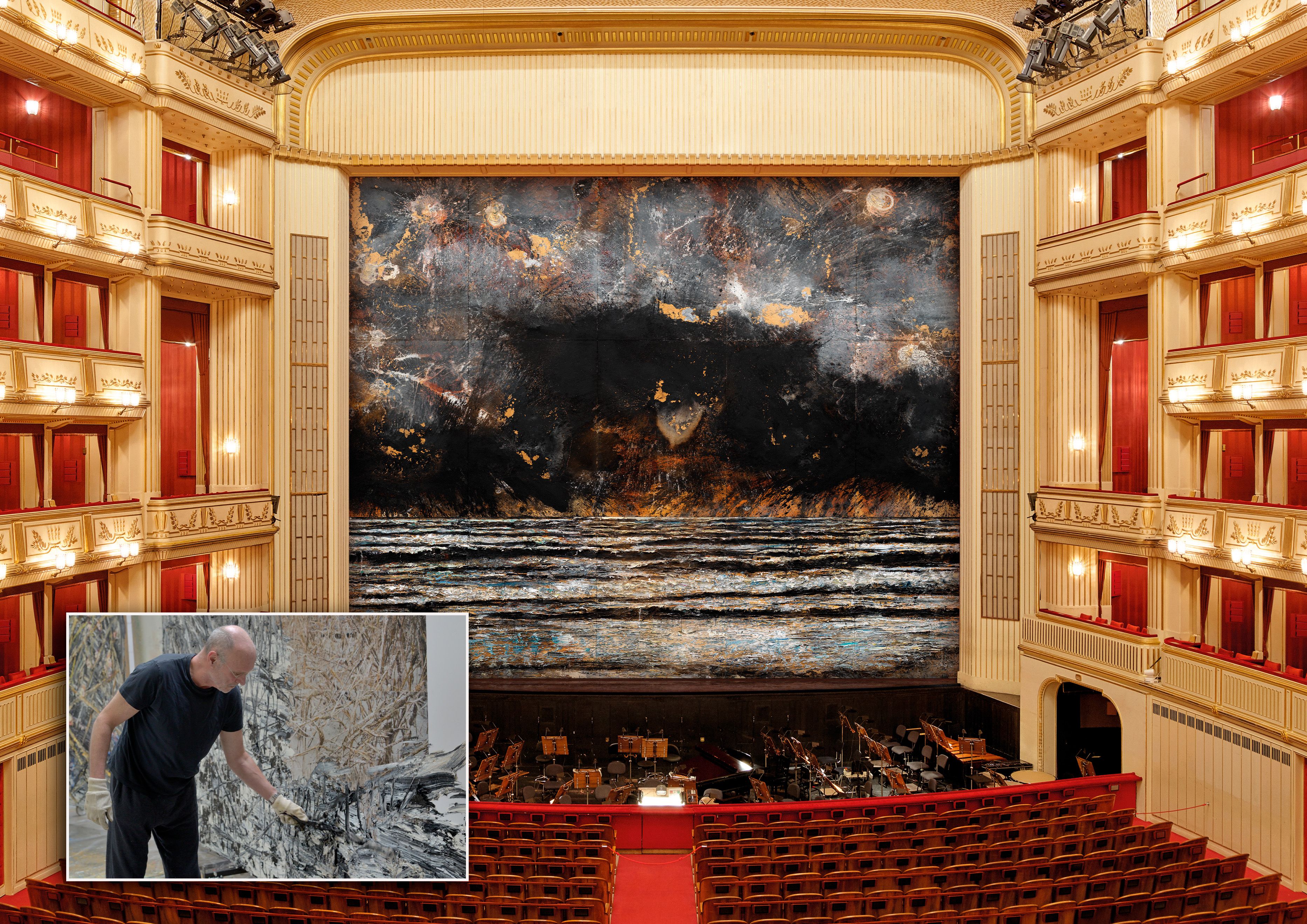 Die Wiener Staatsoper holt Kunst-Superstar Anselm Kiefer vor den (Eisernen) Vorhang.