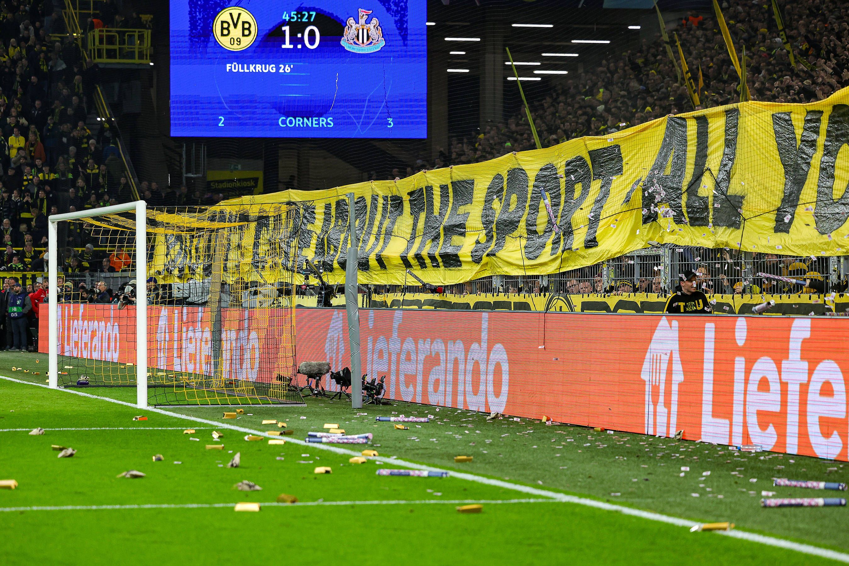Fan-Proteste in Dortmund