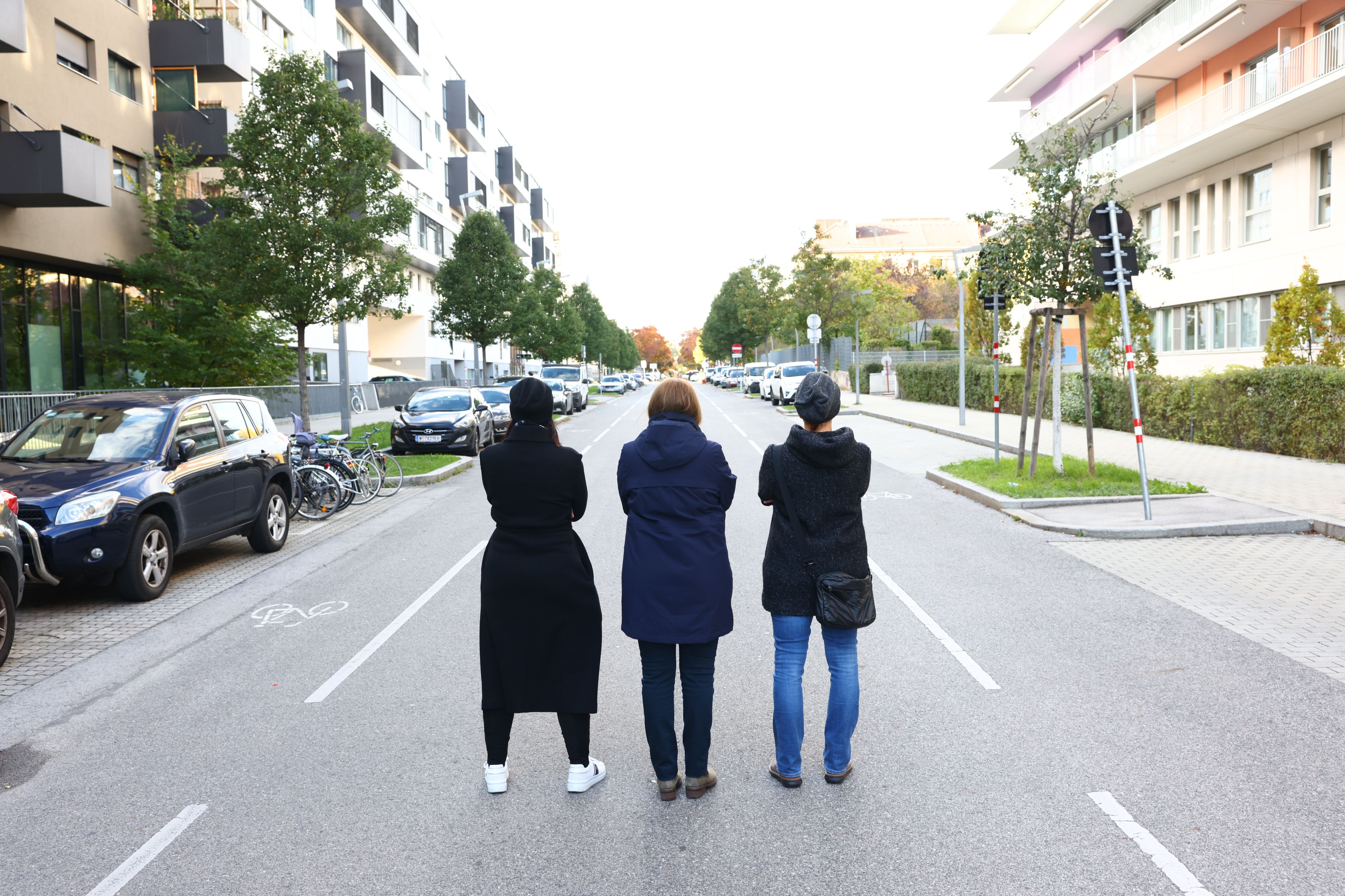 Die Anrainer in der Vorgartenstraße wehren sich: Sie wollen die neu geplante Linie 12 nicht in ihrer Siedlung. 