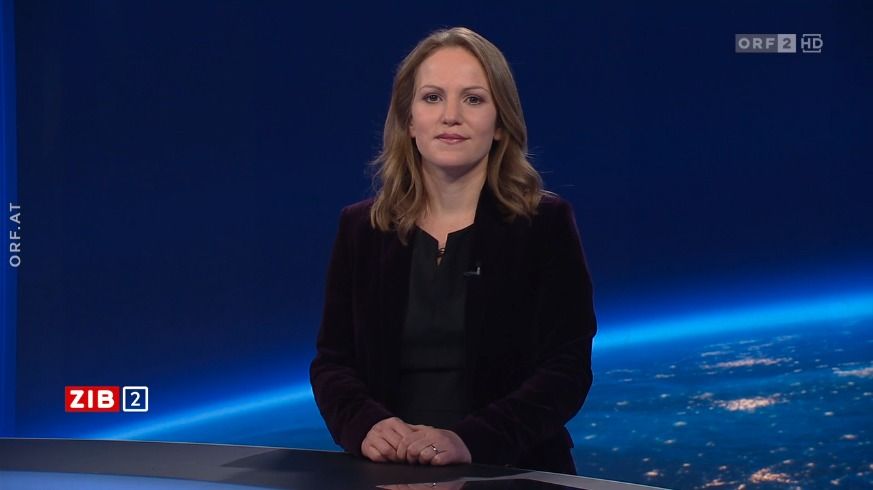 Die Generaldirektorin der Bundeswettbewerbsbehörde, Natalie Harsdorf-Borsch, am späten Freitagabend in der ORF-