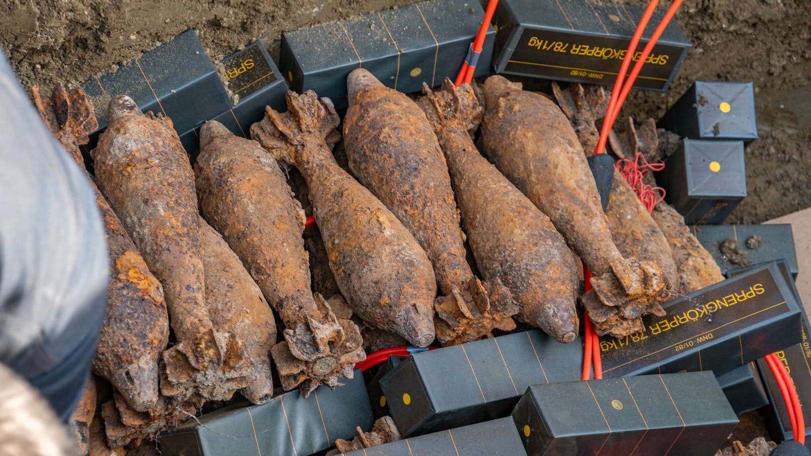 Die Bomben konnte so allesamt zerstört werden.