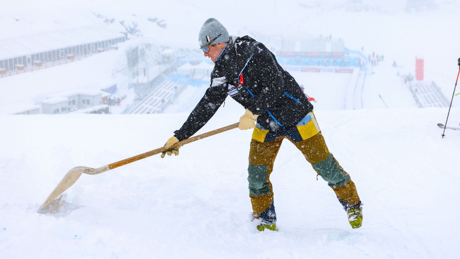 Das Schneeschaufeln hat nicht geholfen