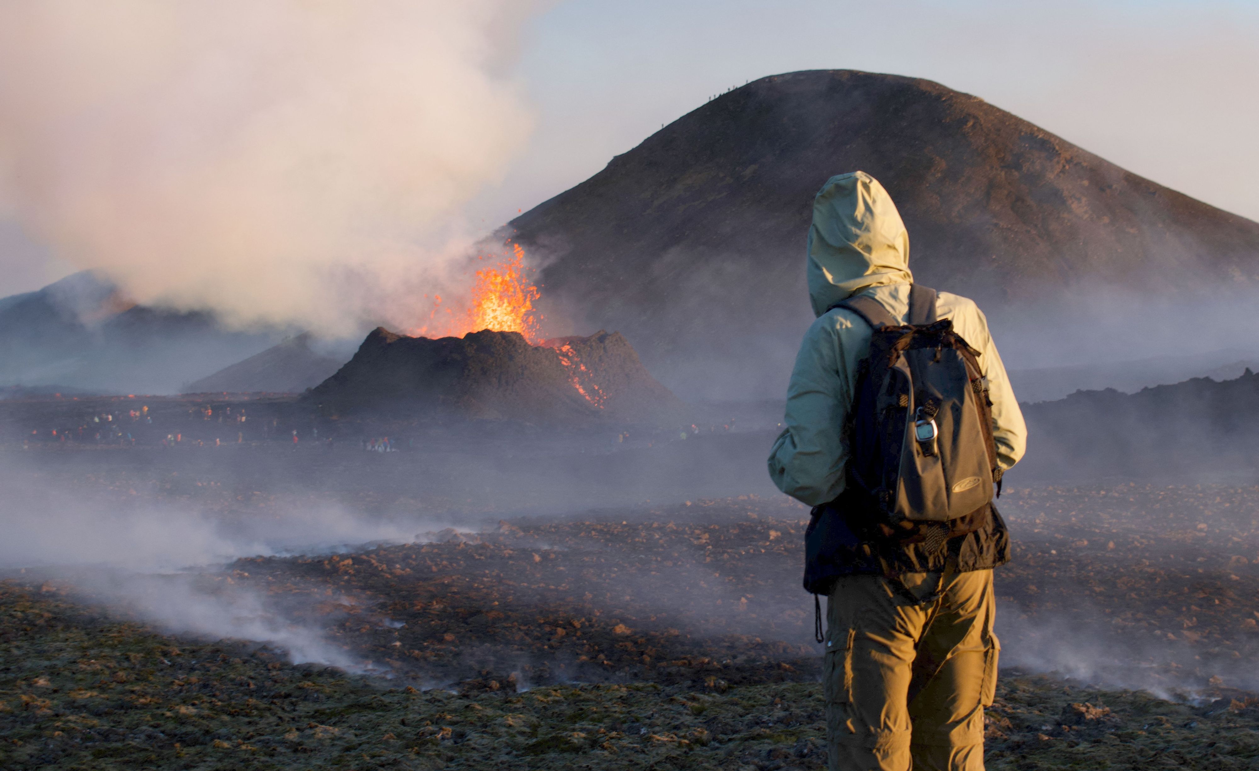 Der Vulkan Litli Hrutur, südwestlich der isländischen Hauptstadt Reykjavik.