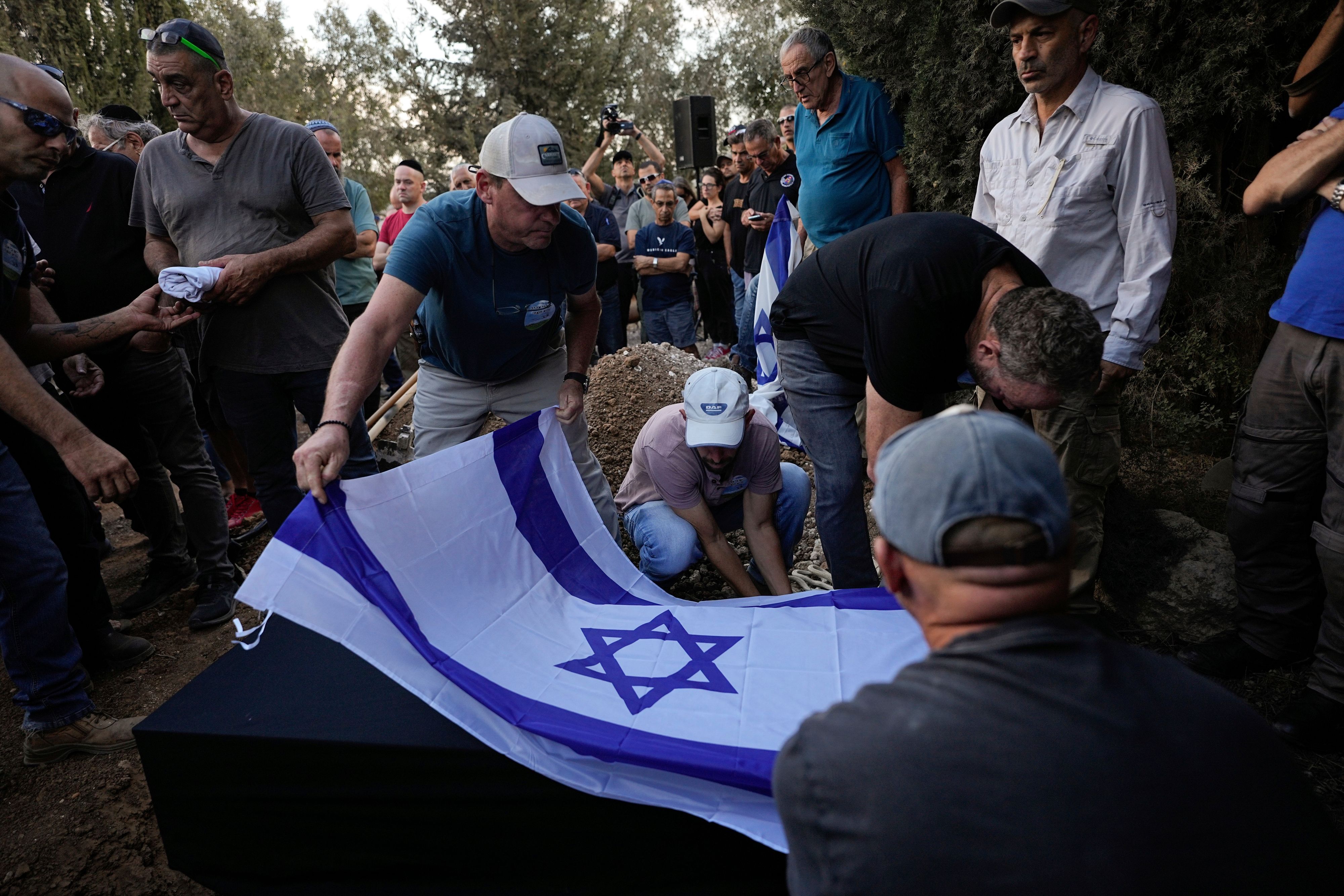 Die Beerdigung eines gefallenen israelischen Soldaten am 12. November in Beit Guvrin.