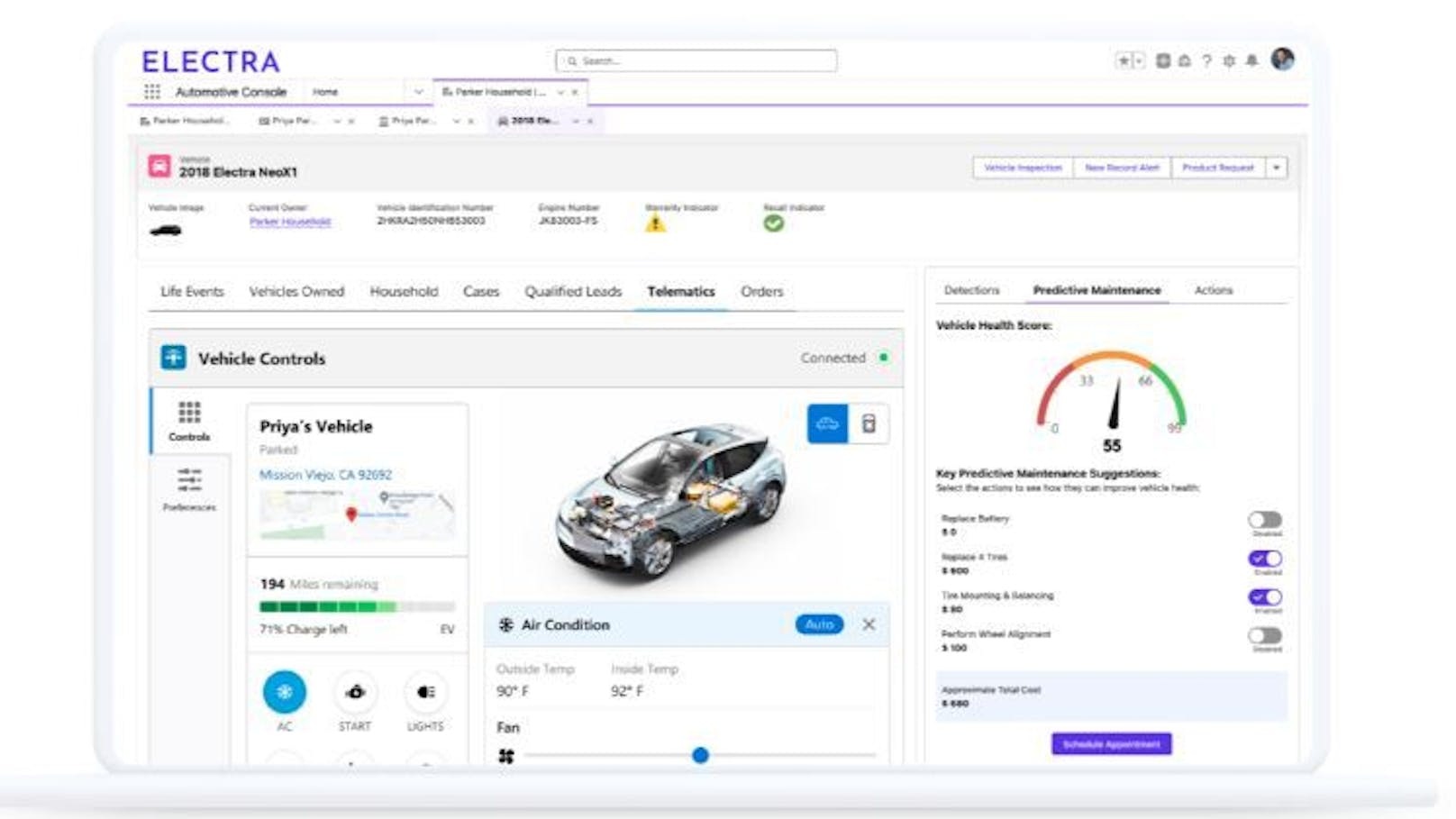 Das Profil von Fahrer:innen wird dynamisch auf Grundlage der Fahrzeugnutzung, Connected-Car-Daten, Finanzkontoinformationen, Einzelhandelsdaten und Fahrerinteressen aktualisiert.   