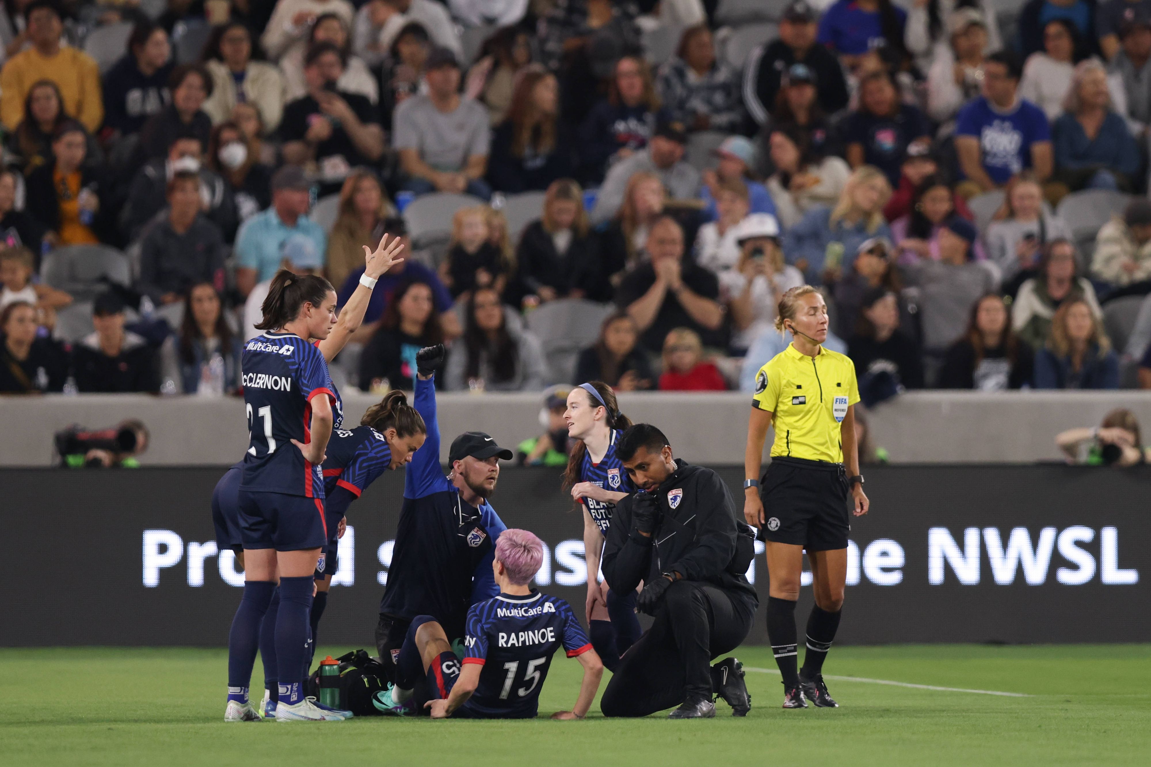 Das letzte Spiel von Megan Rapinoe war schnell zu Ende.