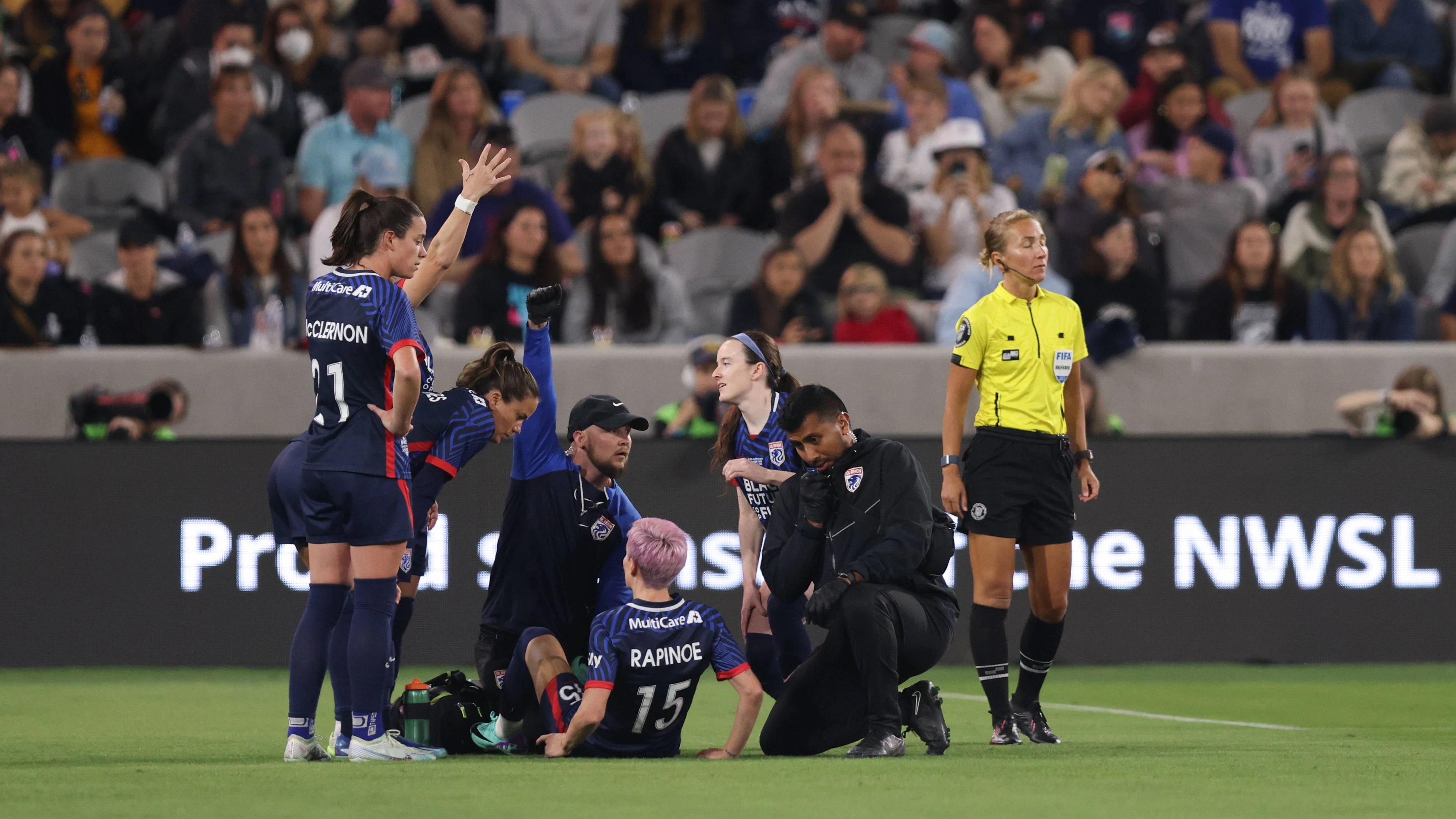Das letzte Spiel von Megan Rapinoe war schnell zu Ende.