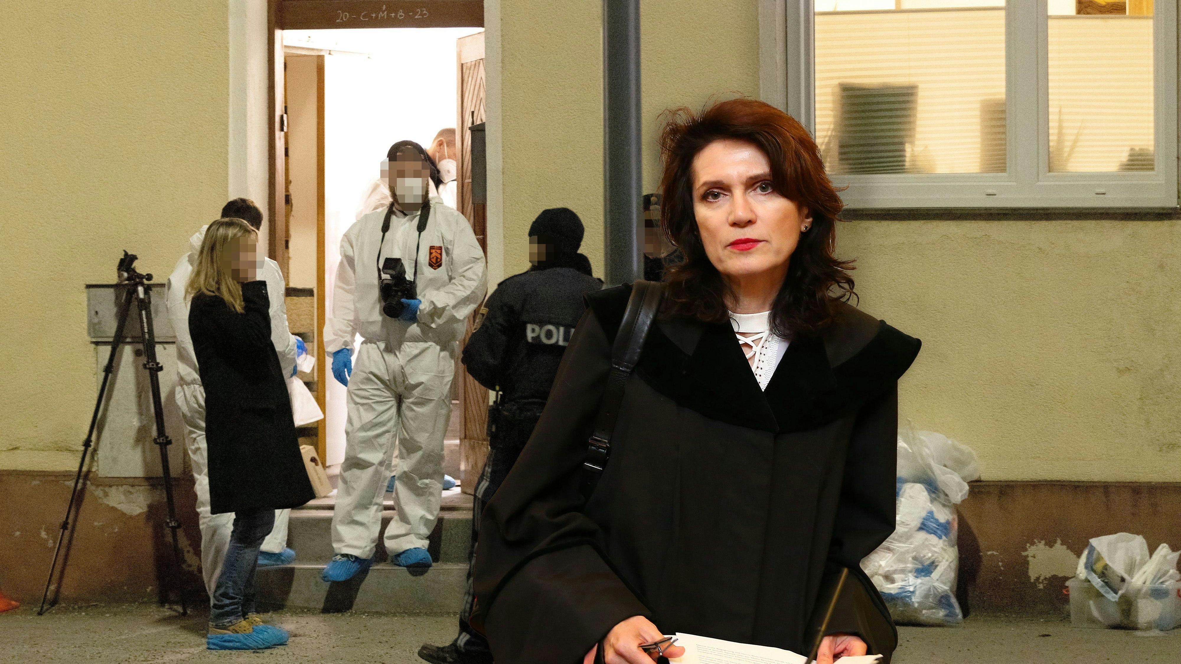 Anwältin Astrid Wagner verteidigt den wegen zweifachen Mordes angeklagten Polen vor Gericht.