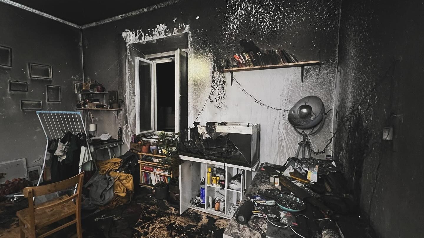 Defekt in Aquarium setzte Wohnung in Brand. 