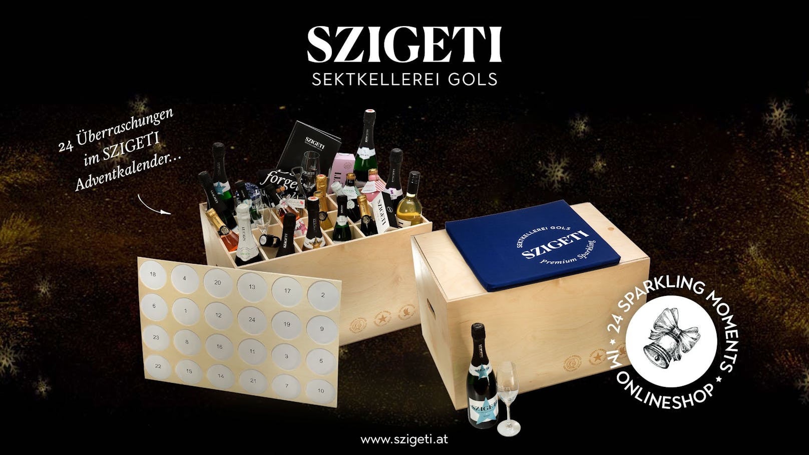 Gewinne eine von drei Adventkalender-Boxen von SZIGETI
