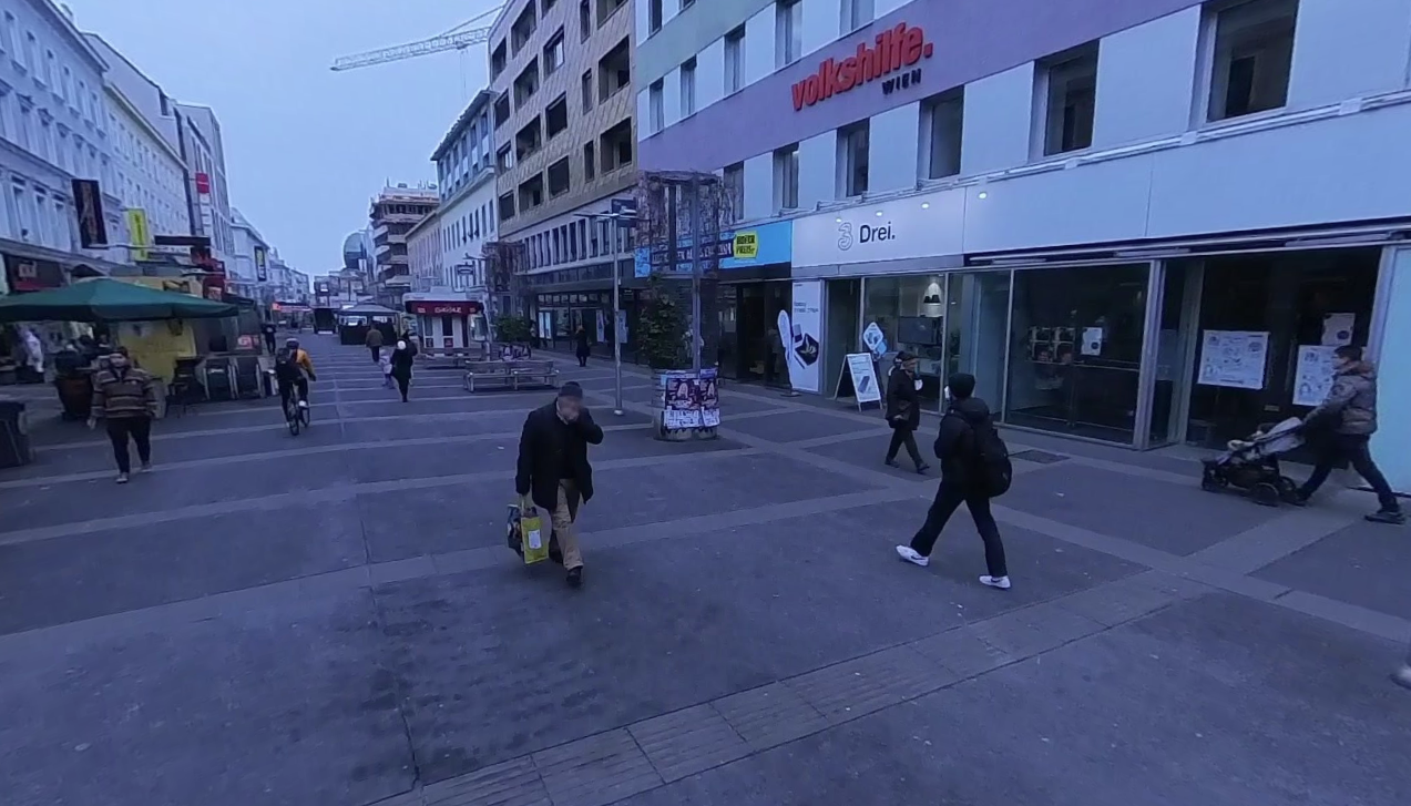 Kurz nach der Tat am Keplerplatz trug der Verdächtige auch schon Handschellen.