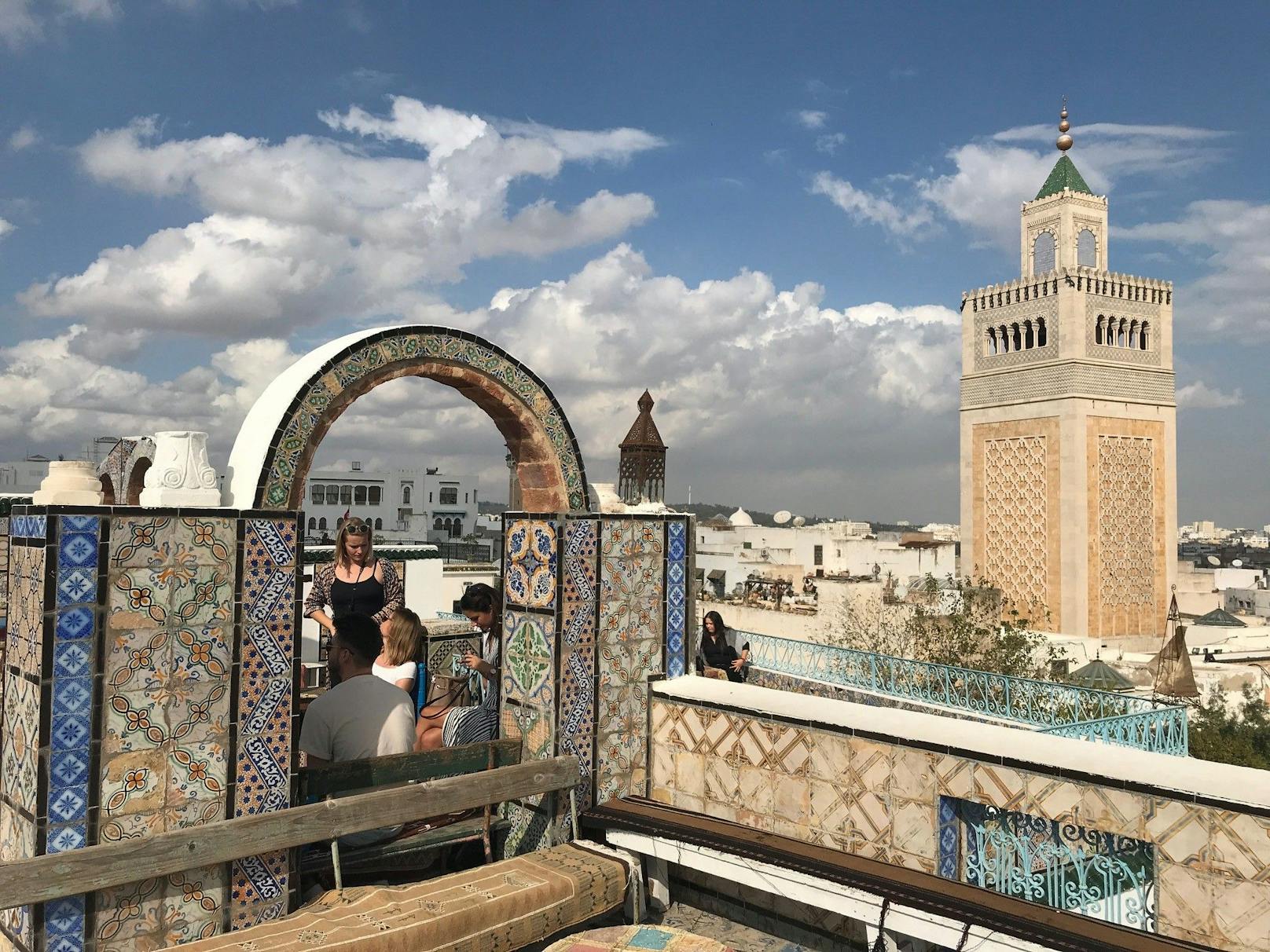 Unverwechselbare Aussicht auf Tunis