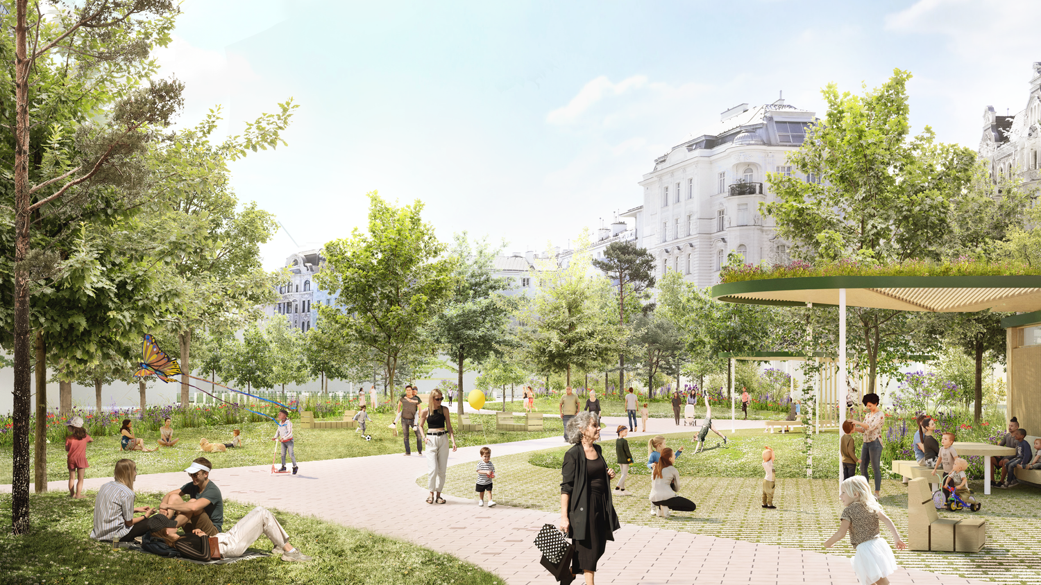 Der Parkplatz des Wiener Naschmarkts wird völlig neu gestaltet.