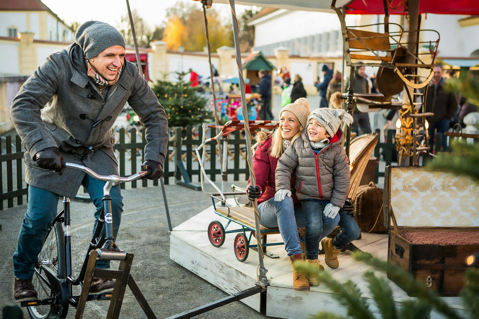 Der Weihnachtsmarkt auf Schloss Hof