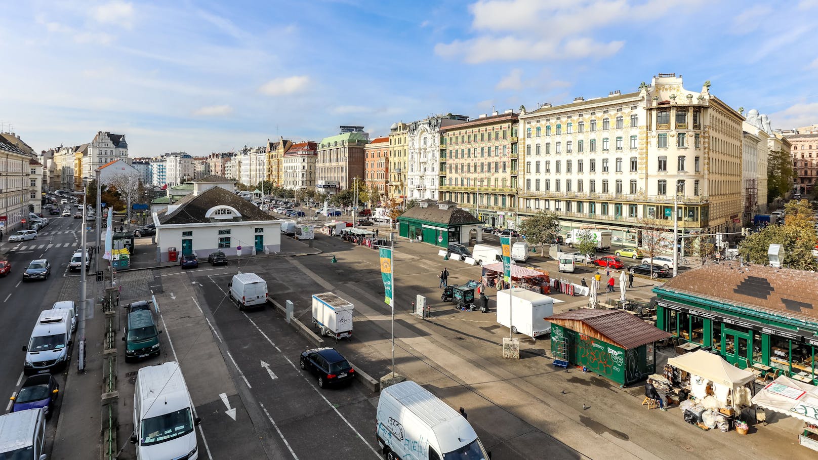 Der Parkplatz des Wiener Naschmarkts wird völlig neu gestaltet.