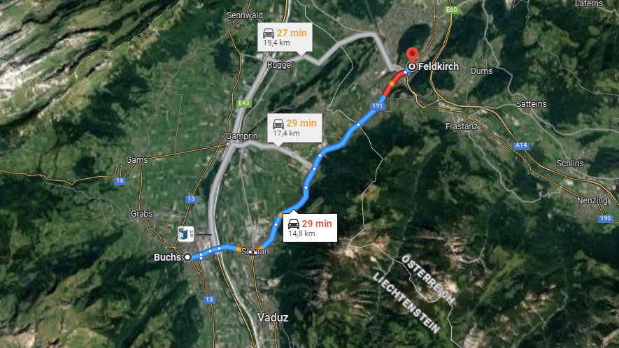 Der Tatverdächtige flüchtete aus der Schweiz über Liechtenstein bis nach Österreich.