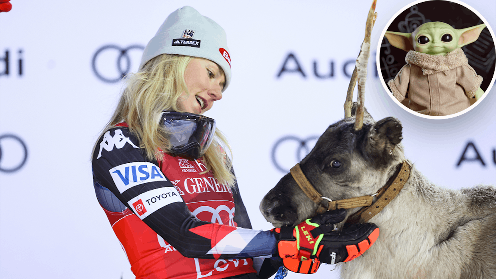 Ski-Queen Shiffrin tauft ihr Rentier nach Baby Yoda
