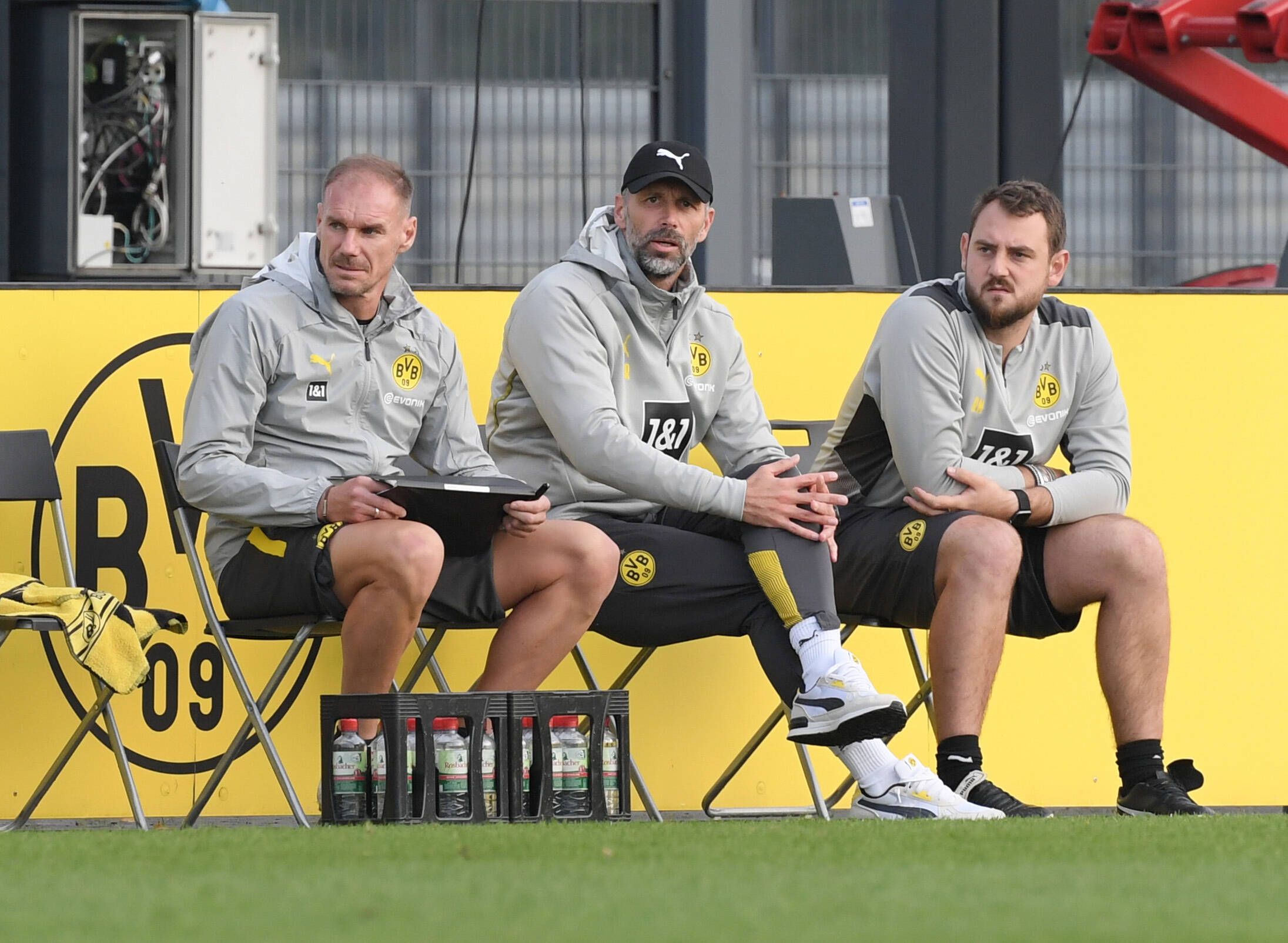 Rene Maric (r.) werkte bei Dortmund an der Seite von Marco Rose und Alexander Zickler.