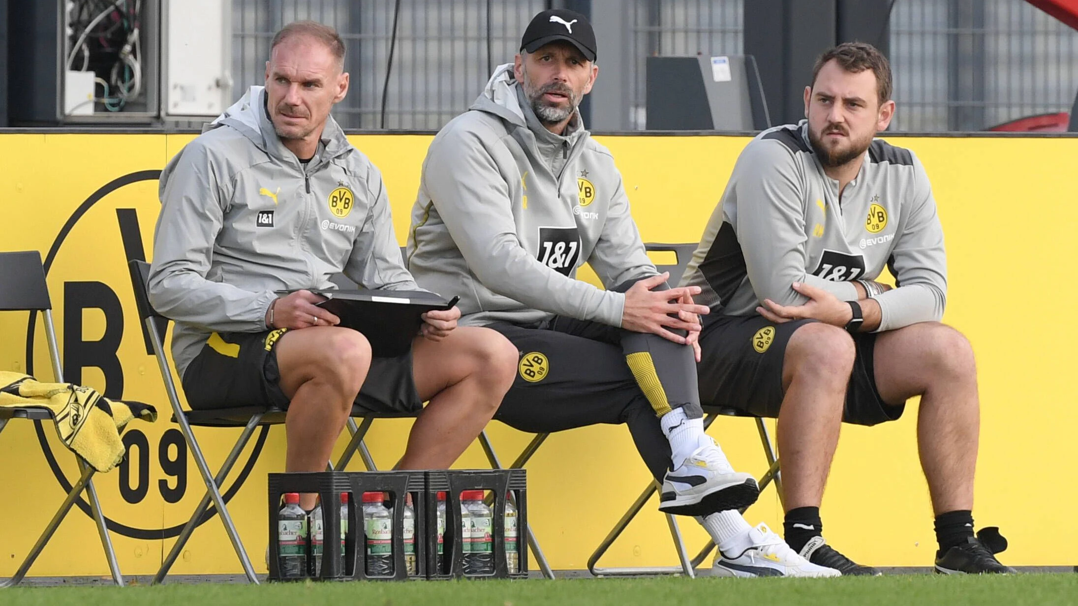 Rene Maric (r.) werkte bei Dortmund an der Seite von Marco Rose und Alexander Zickler.
