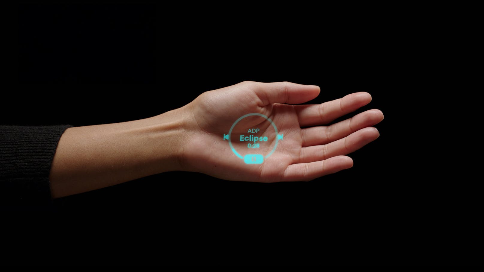 Der KI-Pin projiziert per Laser Informationen auf die Handfläche.