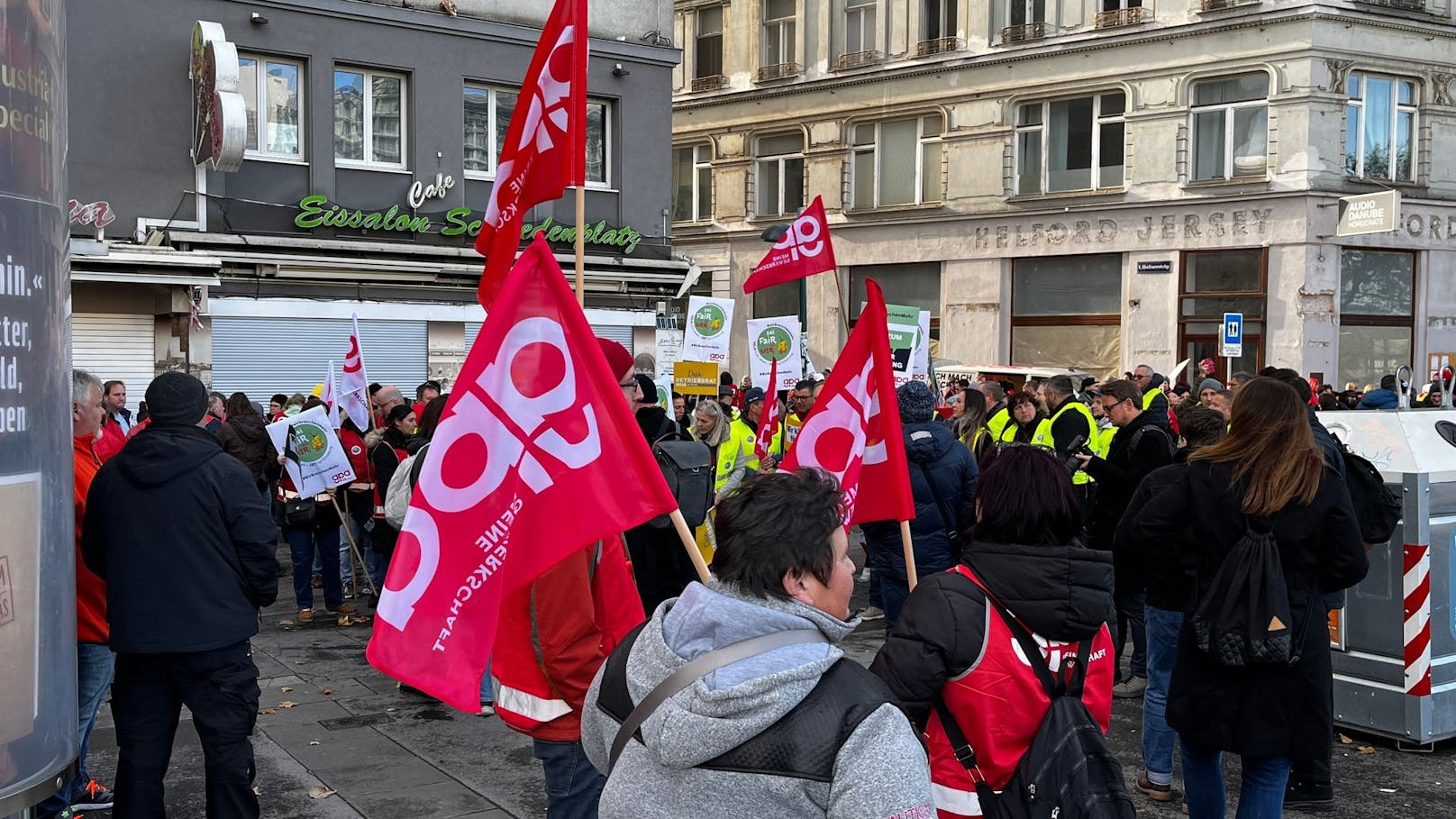 Am Dienstag fand in Wien ein Aktionstag von Handelsangestellten statt. 